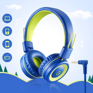 Foto 2 | Auriculares Noot Products K12 Kids con Micrófono 85db/94db Azul/Lima - Venta Internacional