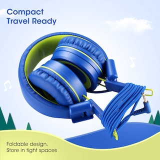 Foto 6 | Auriculares Noot Products K12 Kids con Micrófono 85db/94db Azul/Lima - Venta Internacional
