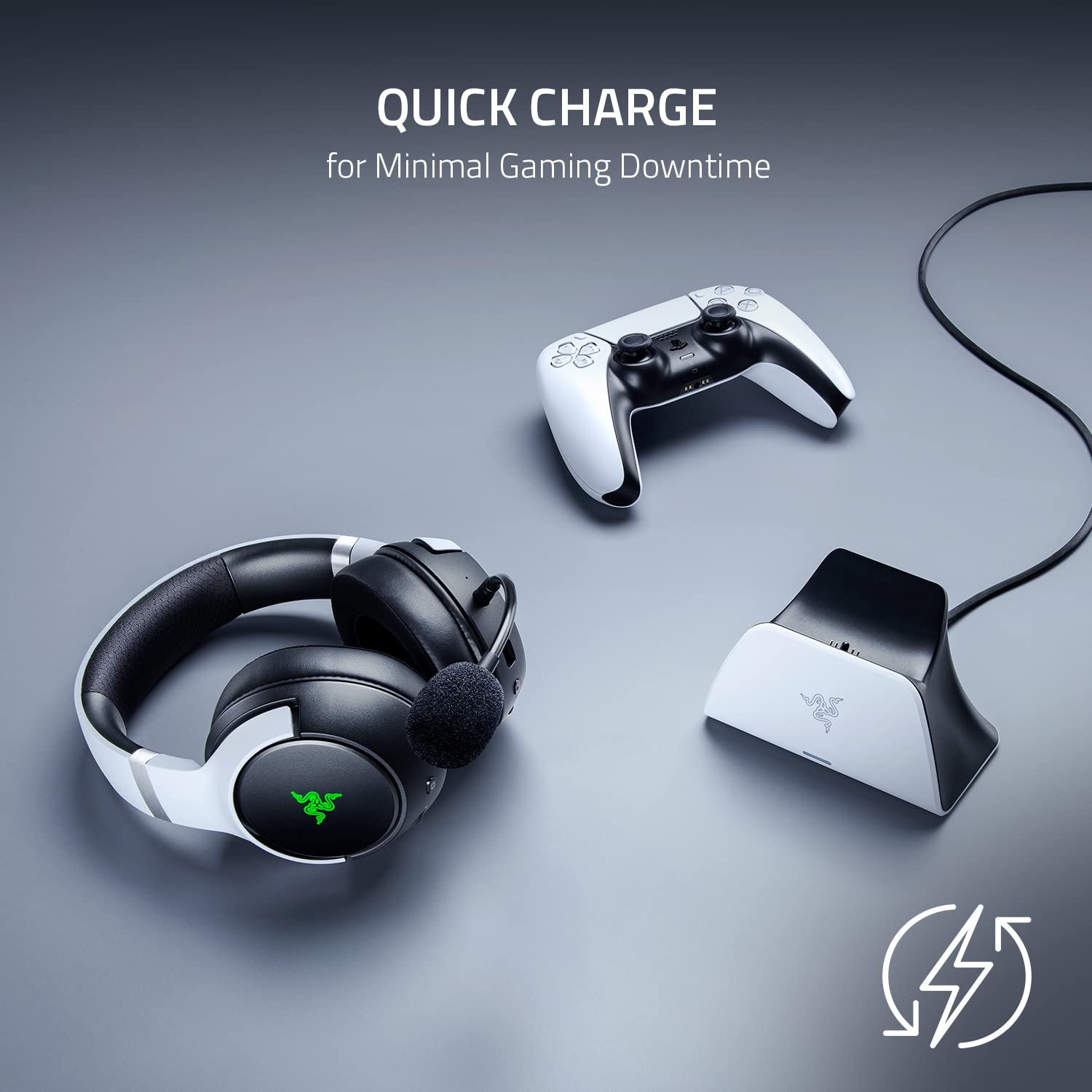 Foto 2 | Paquete de Auriculares Inalámbricos Razer Kaira Y Soporte De Carga Rápida - Venta Internacional