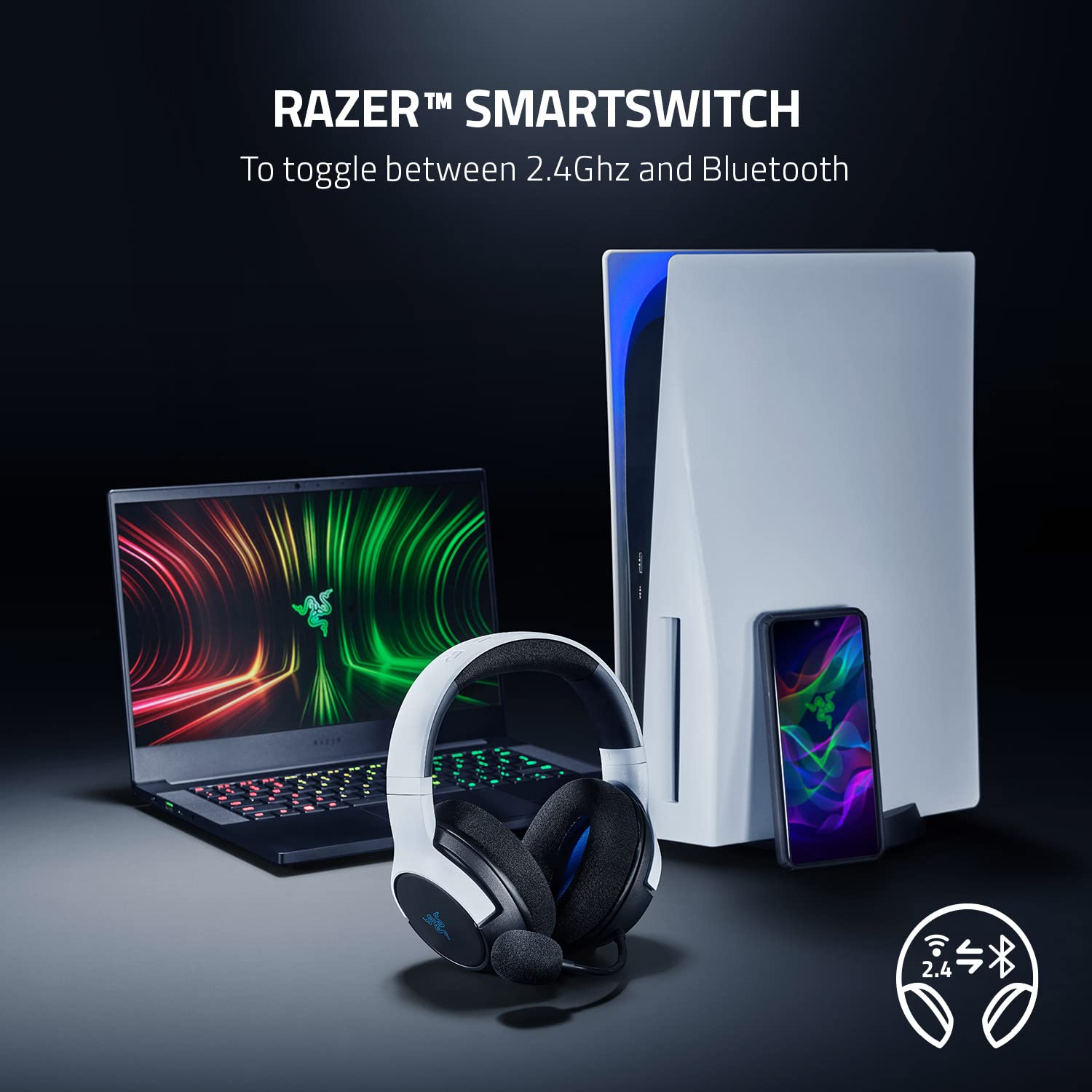 Foto 8 pulgar | Paquete de Auriculares Inalámbricos Razer Kaira Y Soporte De Carga Rápida - Venta Internacional