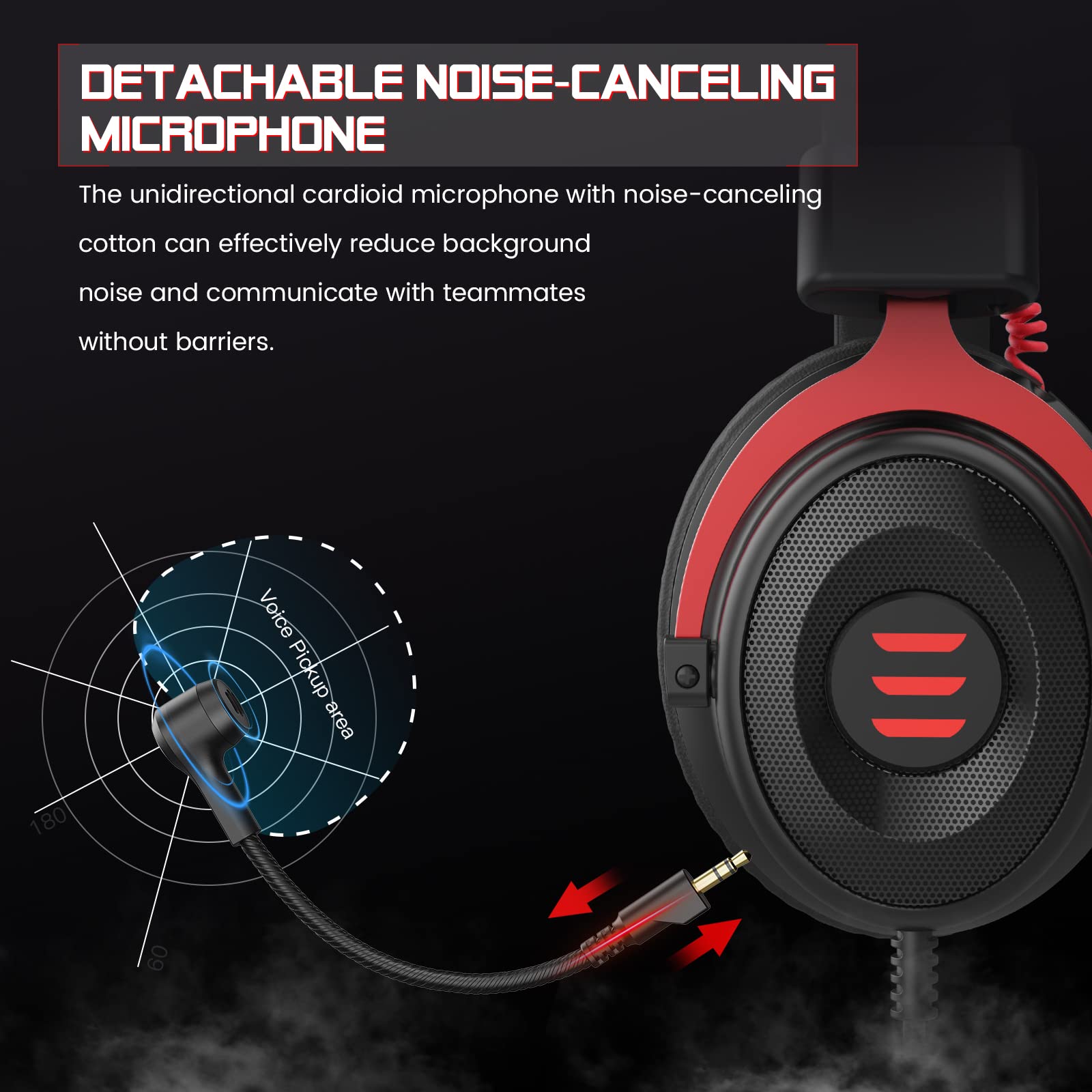 Foto 5 pulgar | Auriculares Para Juegos Eksa E900 Con Micrófono Para Ps4, Ps5, Xbox - Venta Internacional.