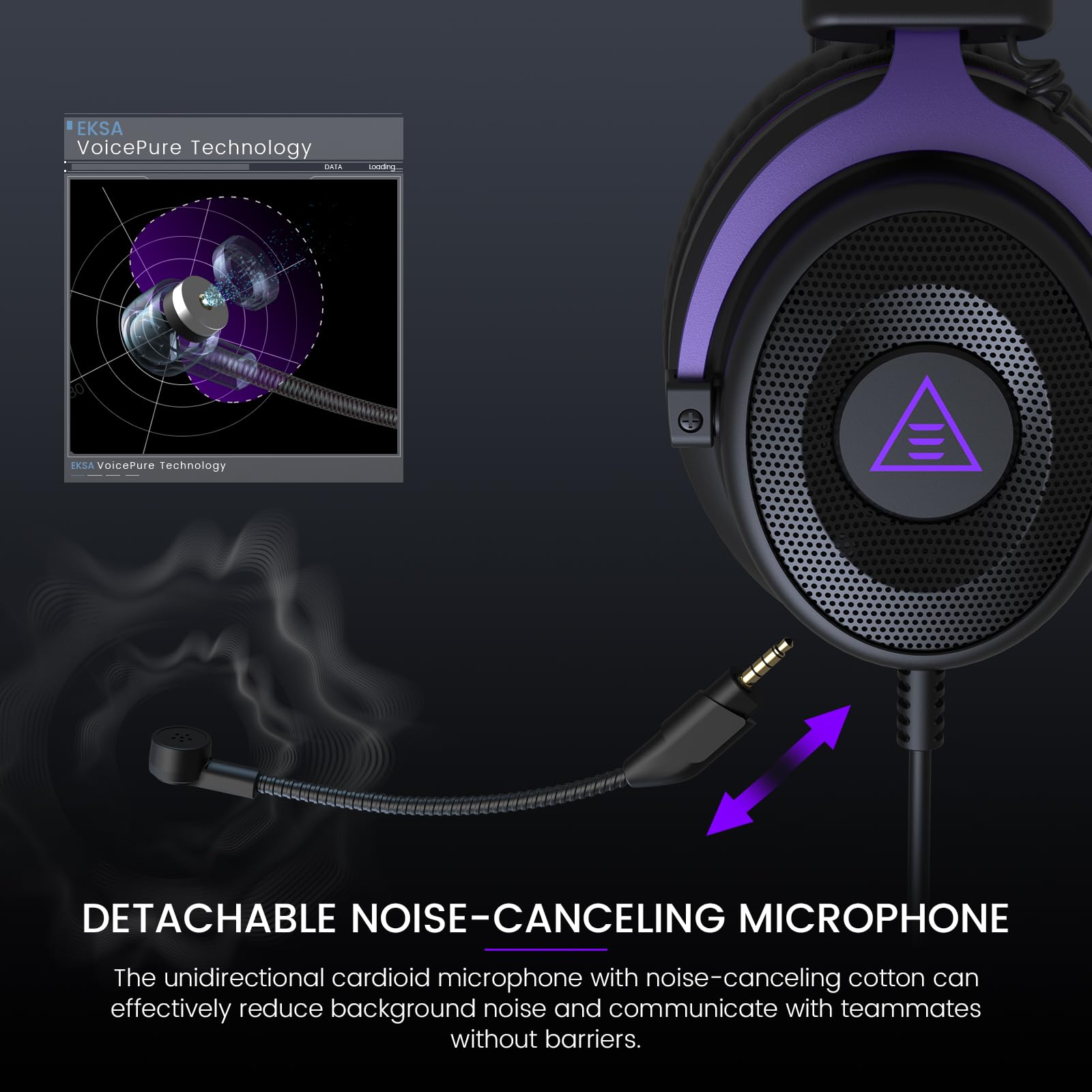 Foto 5 pulgar | Auriculares Para Juegos Eksa E900 Con Micrófono Para Pc/ps4/ps5/xbox - Venta Internacional.
