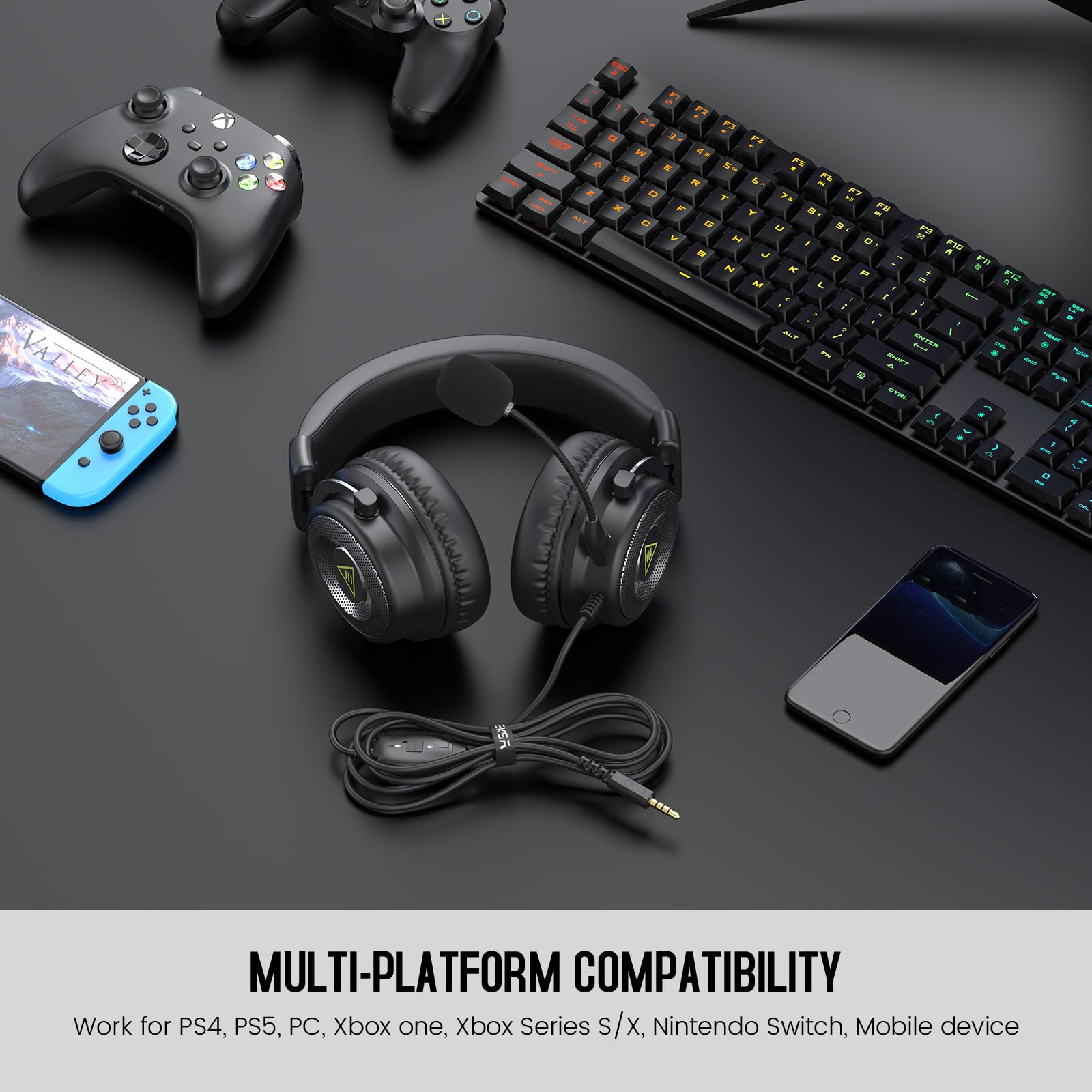 Foto 5 pulgar | Auriculares Para Juegos Eksa E900 Con Micrófono Para Pc/ps4/ps5/xbox - Venta Internacional.