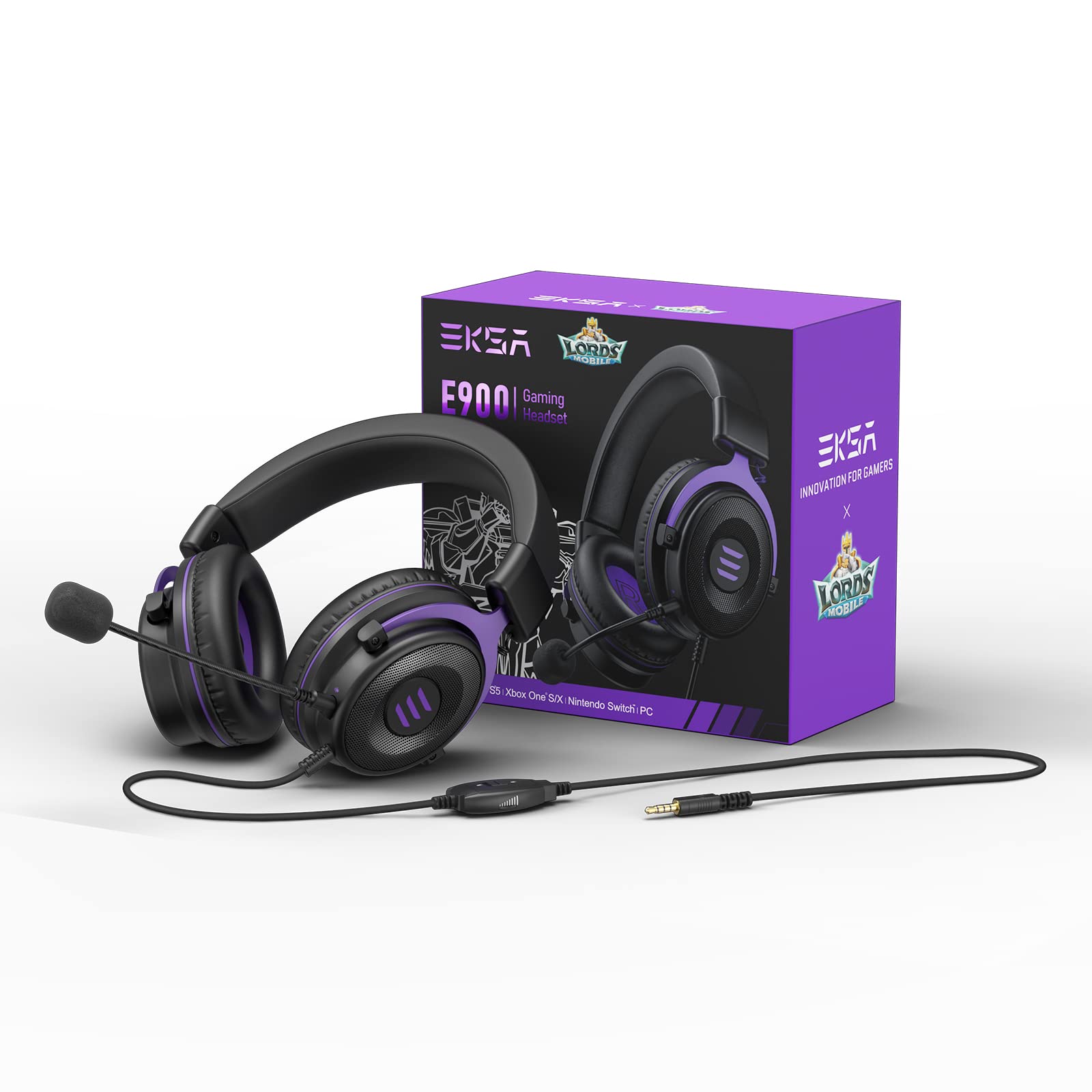 Foto 2 pulgar | Auriculares para Juegos Eksa E900 y Lords Mobile con Micrófono Desmontable - Venta Internacional