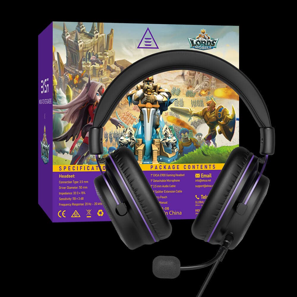 Foto 8 pulgar | Auriculares para Juegos Eksa E900 y Lords Mobile con Micrófono Desmontable - Venta Internacional