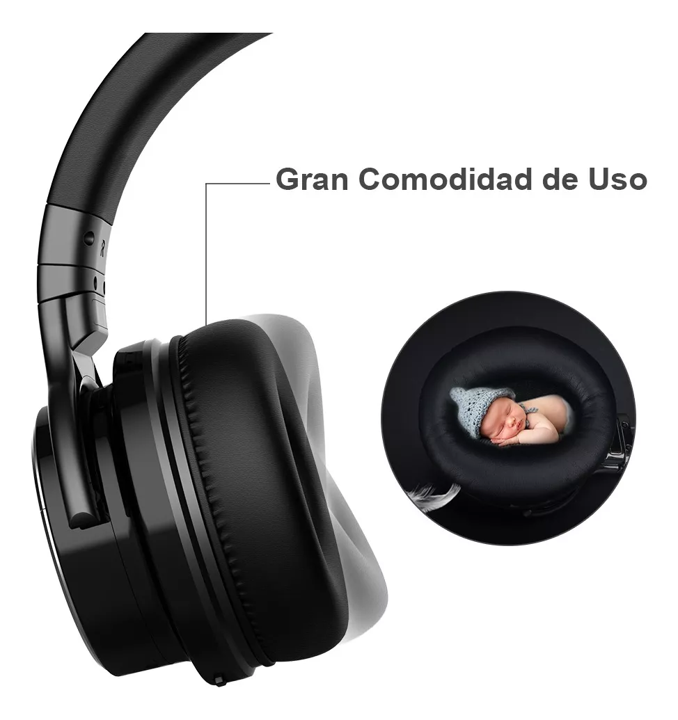 Foto 3 pulgar | Audífonos Bluetooth Anc Cowin E7pro Con Cancelación De Ruido, Negro Belug