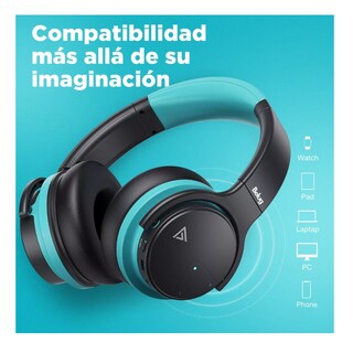 Foto 4 | Audífonos Bluetooth Con Cancelación De Ruido Belug Azul Cielo/negro