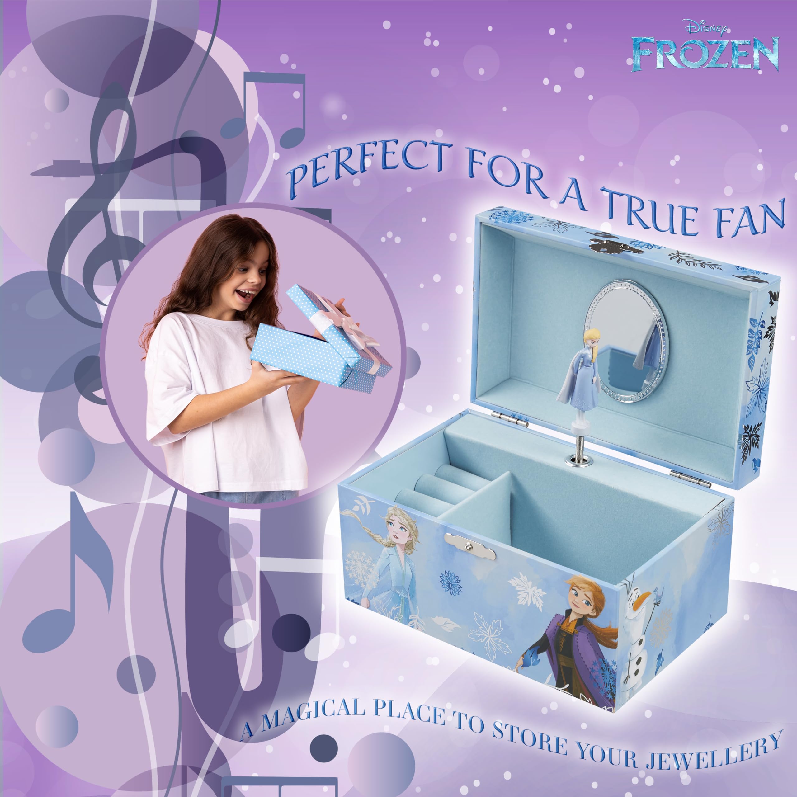 Foto 3 pulgar | Joyero Musical Disney Para Niñas Con Figura Giratoria - Venta Internacional.