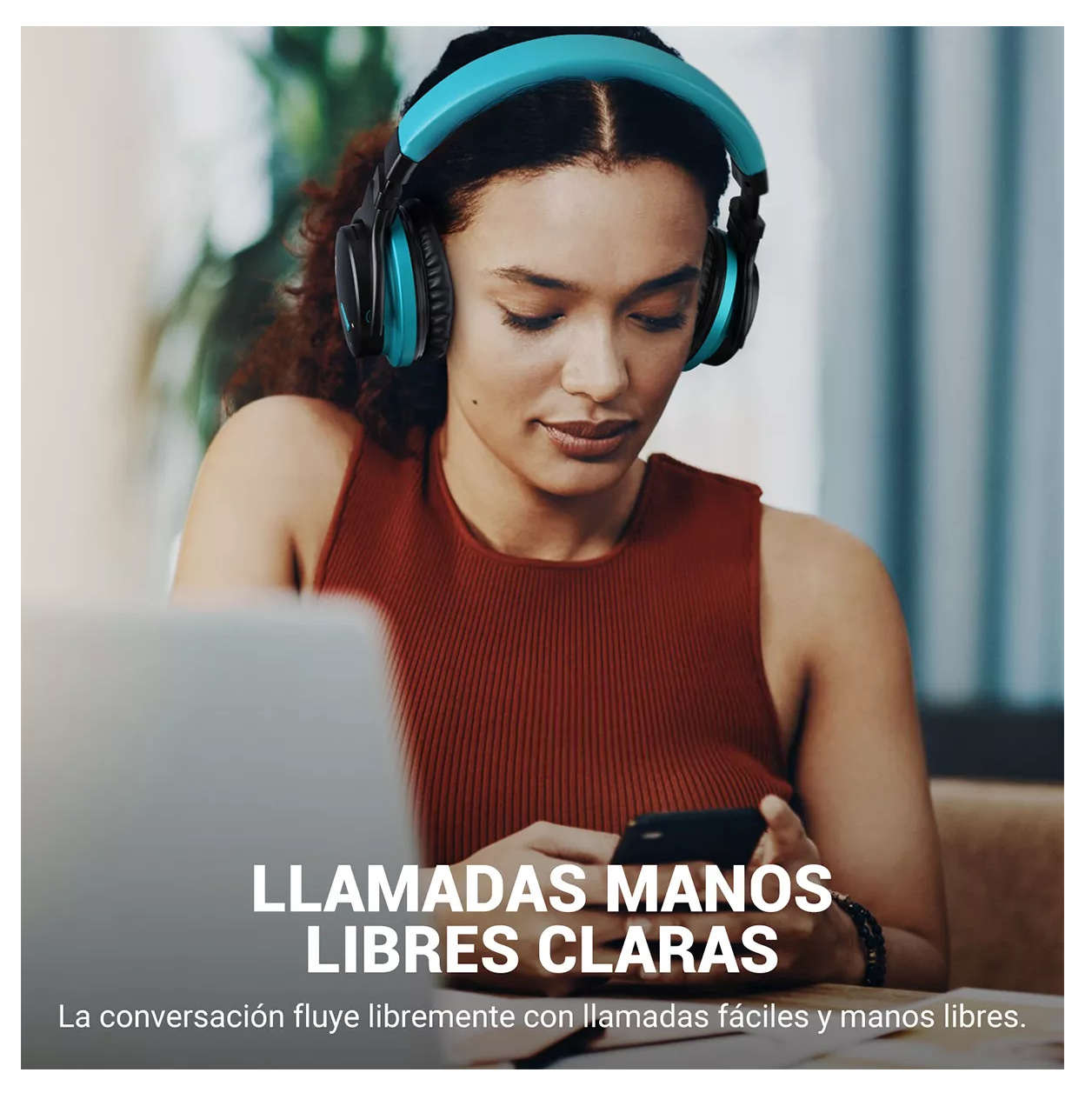 Foto 2 | Auricular Inalámbrico Belug  Cowin E7c Rojo Bluetooth 5.0 Azul