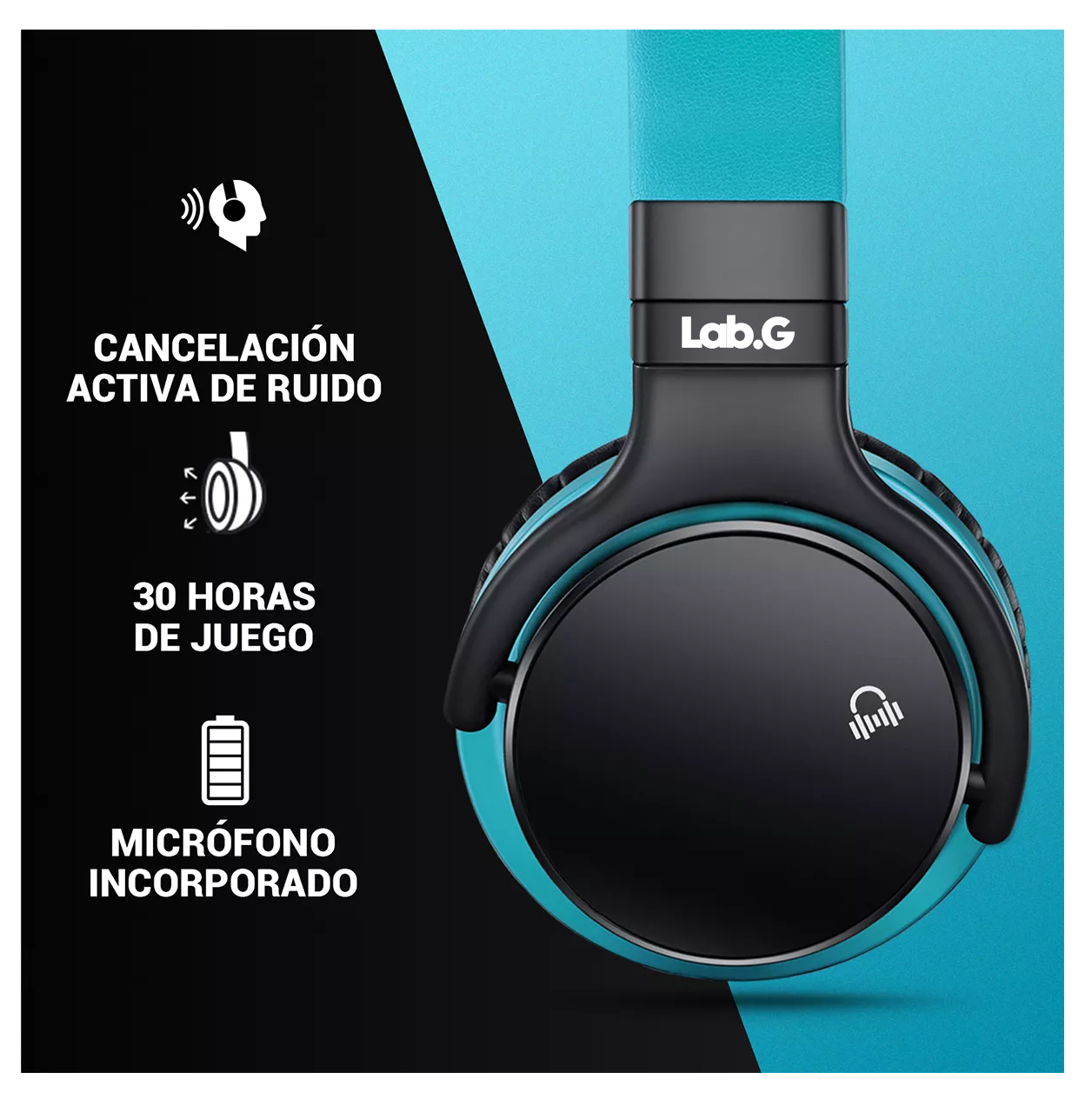 Foto 5 pulgar | Auricular Inalámbrico Lab.g E7c Rojo Bluetooth 5.0 Azul