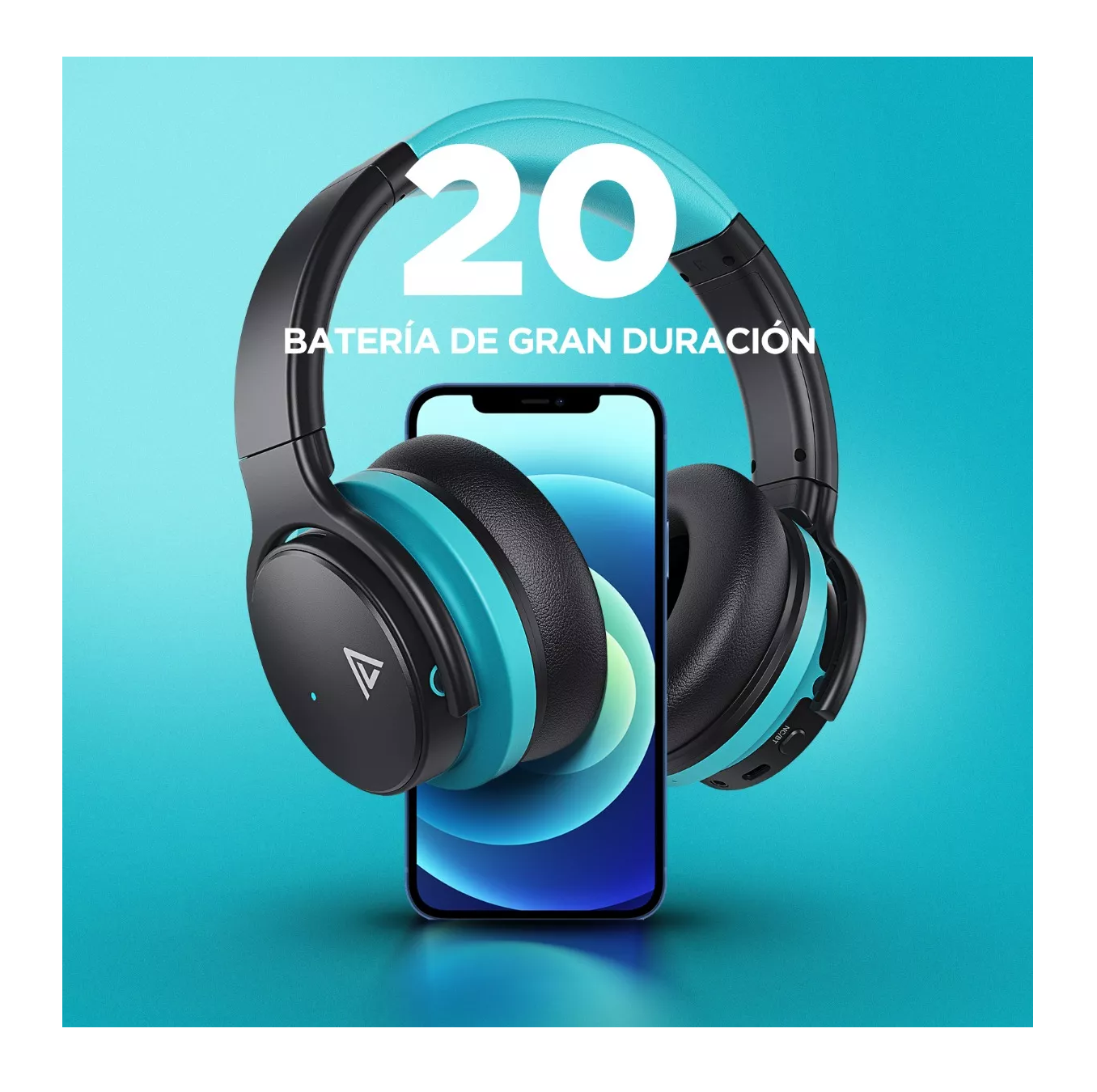 Foto 3 | Audífonos Bluetooth Lab.g Con Cancelación De Ruido Azul Cielo/negro