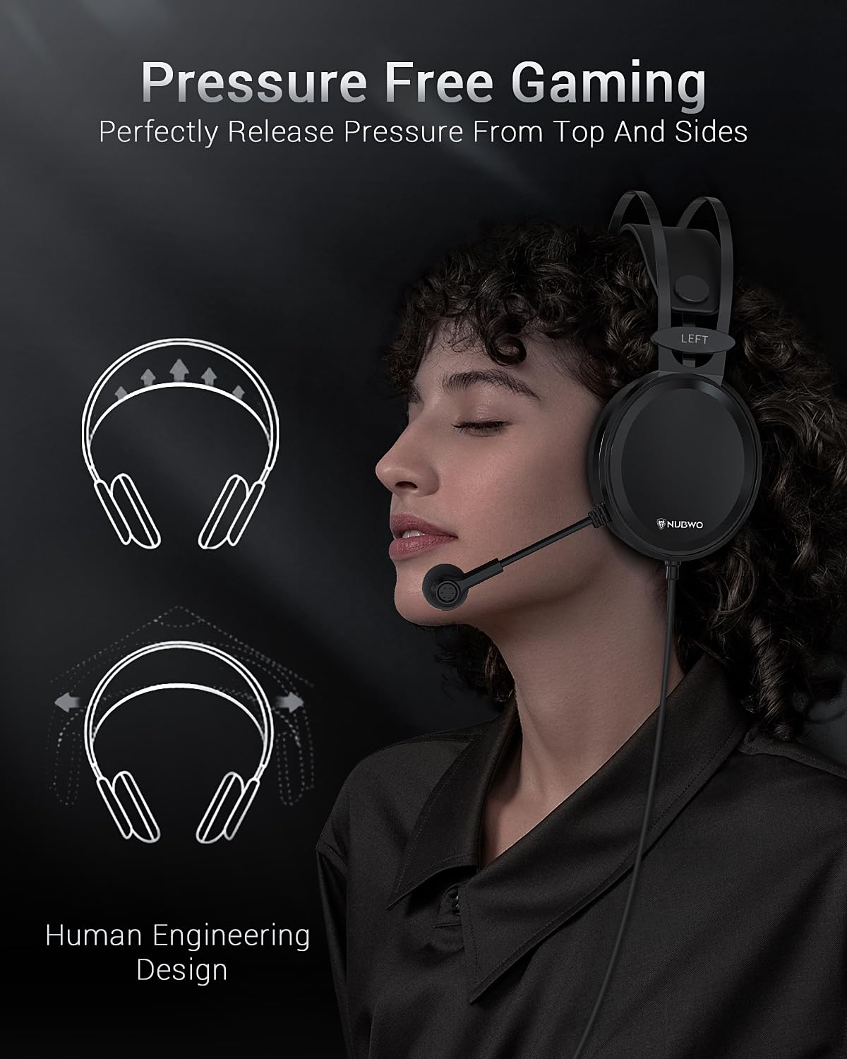 Foto 6 | Auriculares Estéreo Para Juegos Nubwo N7 Con Micrófono Con Cancelación De Ruido - Venta Internacional.