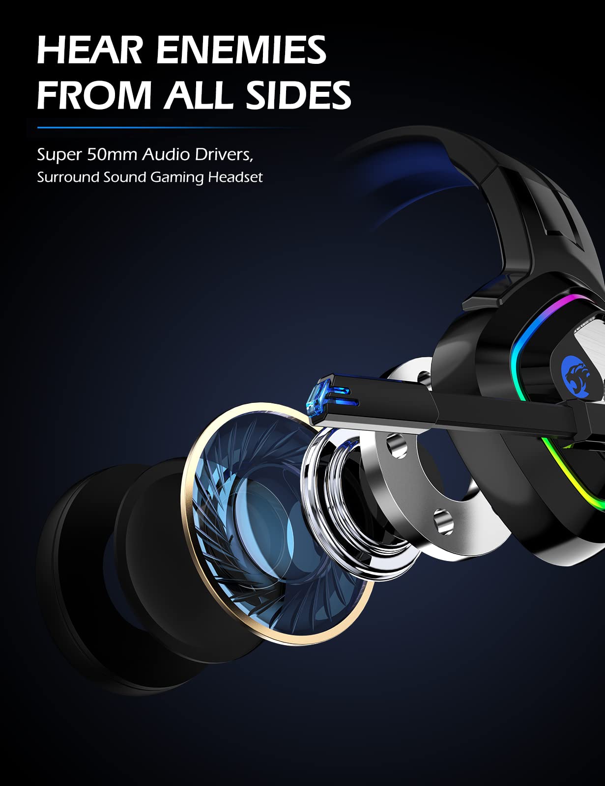 Foto 3 pulgar | Auriculares Para Juegos Ziumier Ps4, Xbox One Con Micrófono Con Cancelación De Ruido - Venta Internacional.