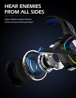 Foto 2 | Auriculares Para Juegos Ziumier Ps4, Xbox One Con Micrófono Con Cancelación De Ruido - Venta Internacional.