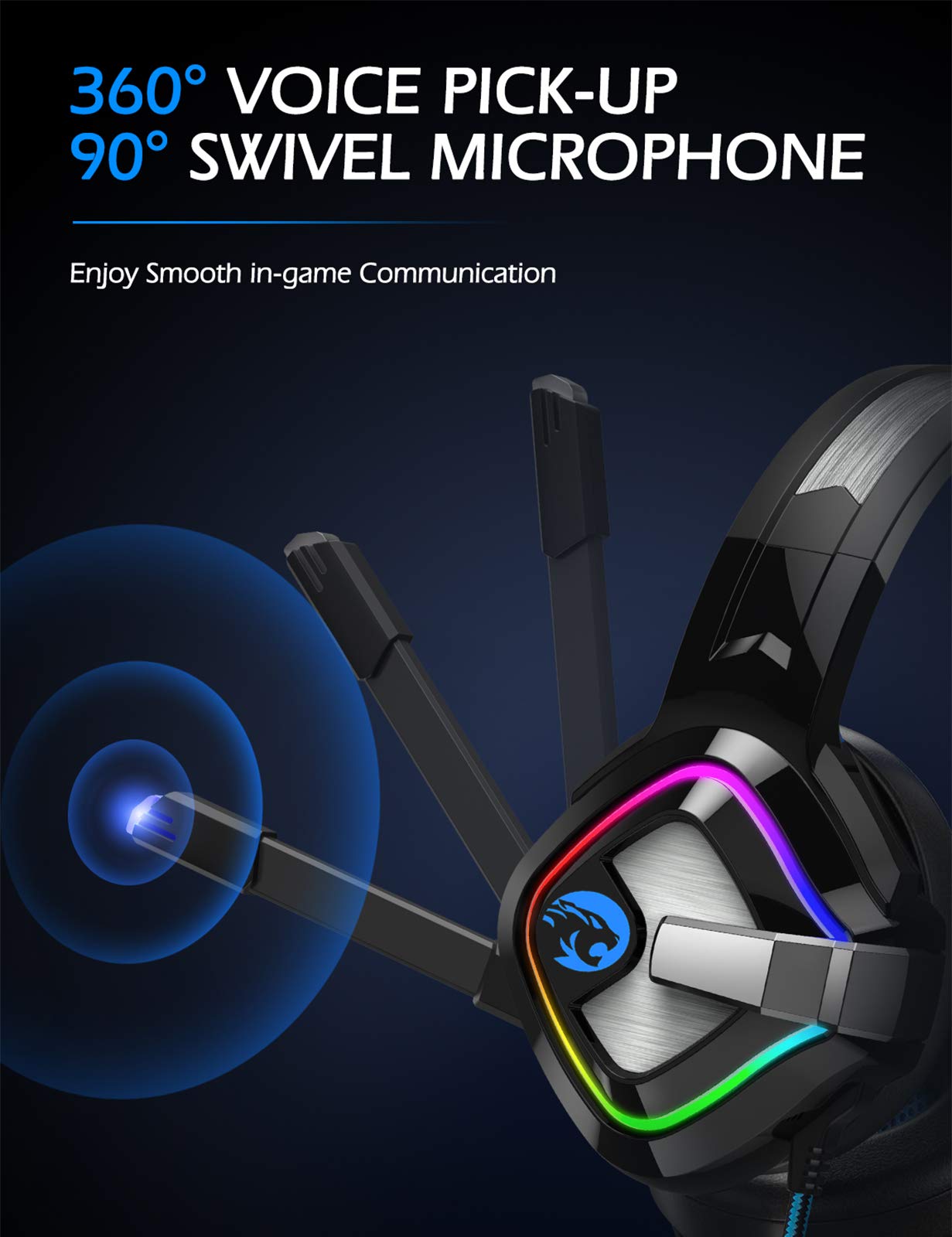 Foto 4 pulgar | Auriculares Para Juegos Ziumier Ps4, Xbox One Con Micrófono Con Cancelación De Ruido - Venta Internacional.