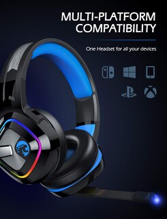 Foto 6 | Auriculares Para Juegos Ziumier Ps4, Xbox One Con Micrófono Con Cancelación De Ruido - Venta Internacional.