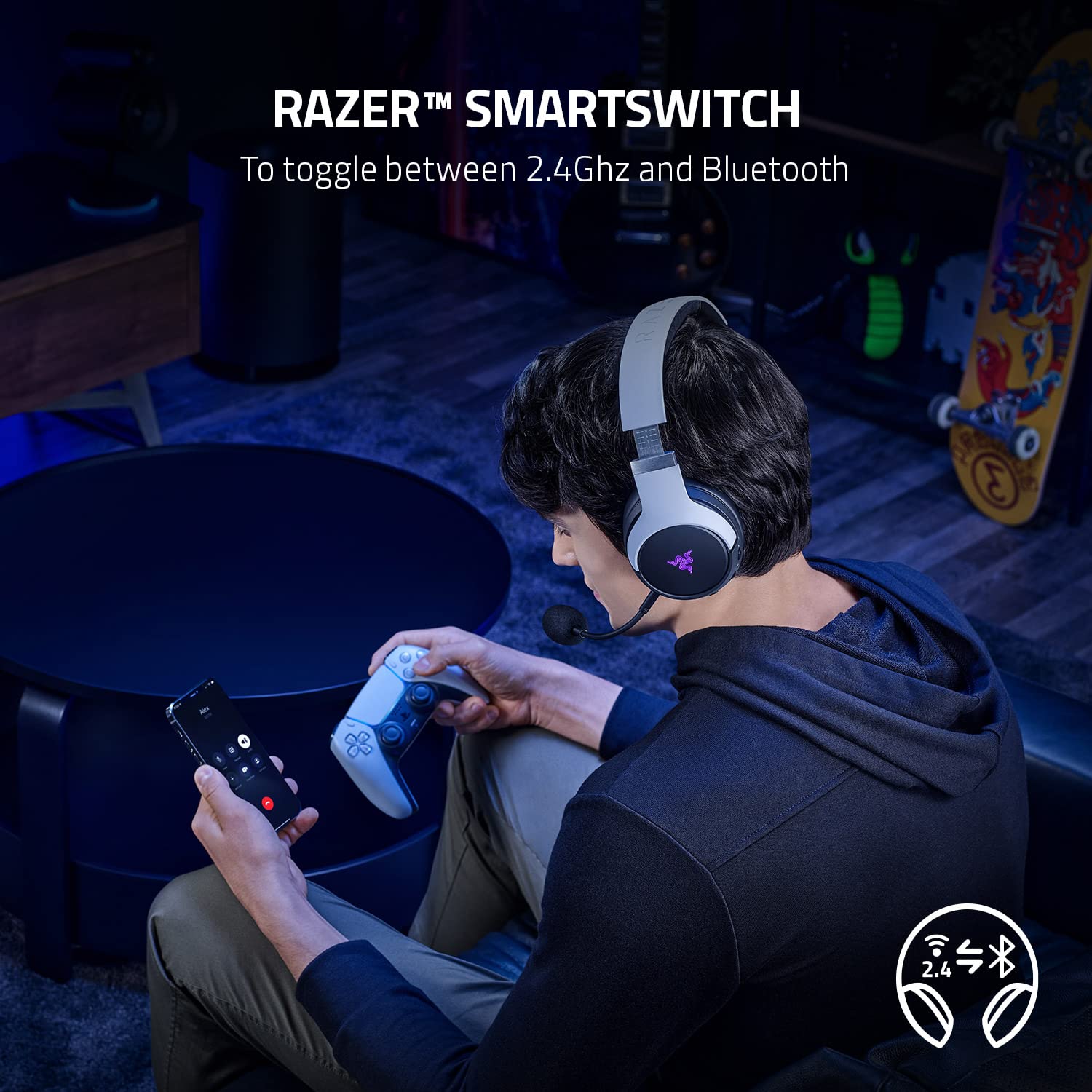 Foto 6 | Auriculares Para Juegos Razer Kaira Pro Dual Wireless Con Haptics Ps5 - Venta Internacional.