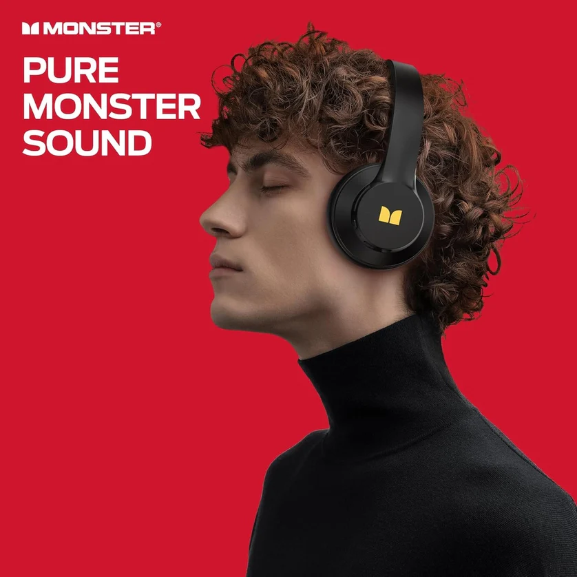 Foto 8 pulgar | Audífonos Bluetooth Con Conexión Multipunto Monster Mission 100 Black