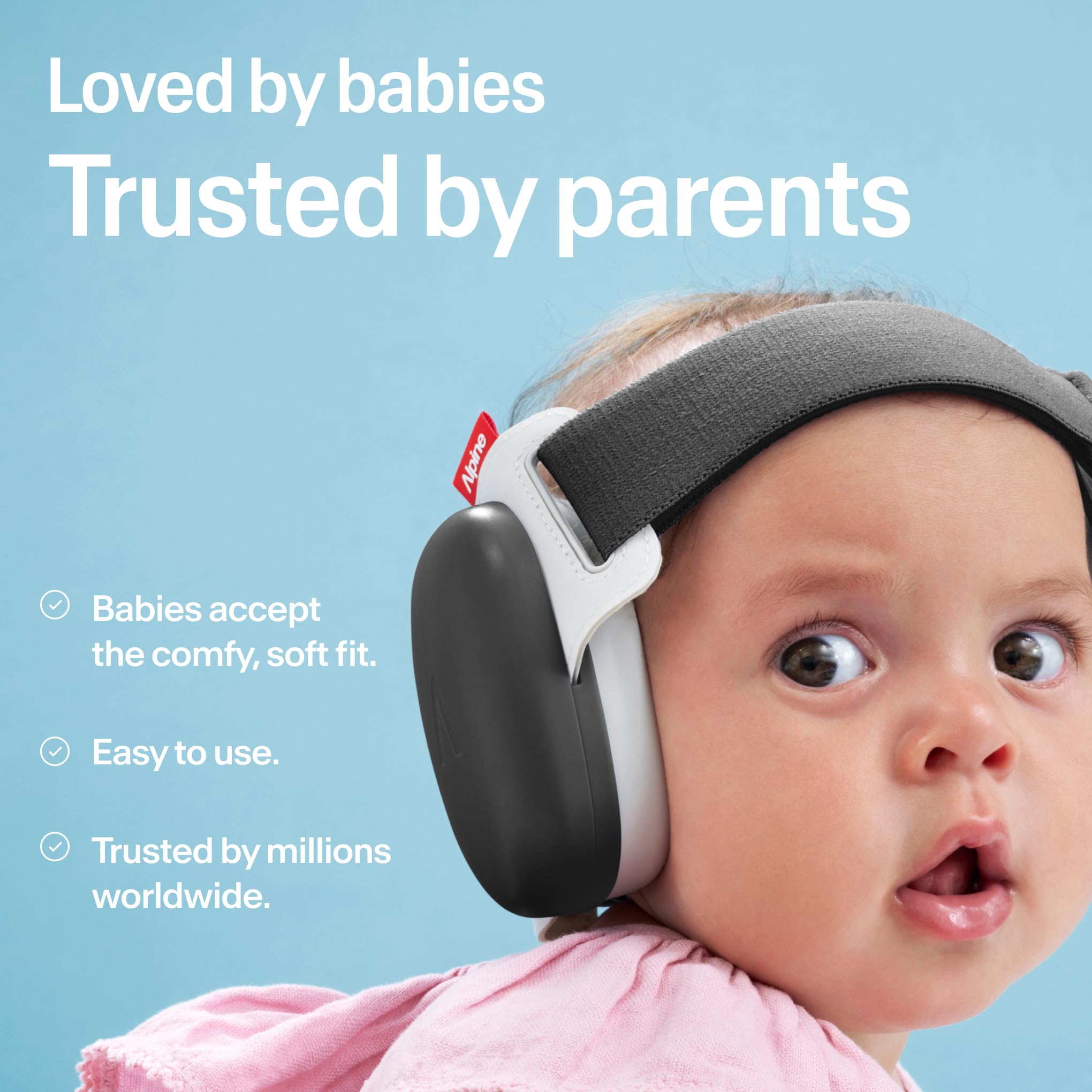Foto 5 pulgar | Orejeras Para Bebés Con Protección Contra El Ruido Alpine Muffy Baby Black - Venta Internacional.