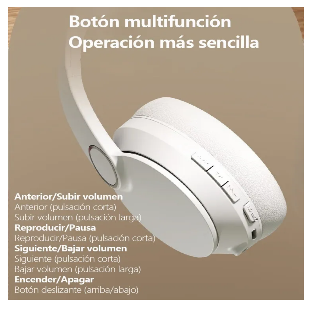 Foto 5 pulgar | Auriculares Bluetooth Inalámbricos De Diadema Con Micrófono Lab.g  Rosa