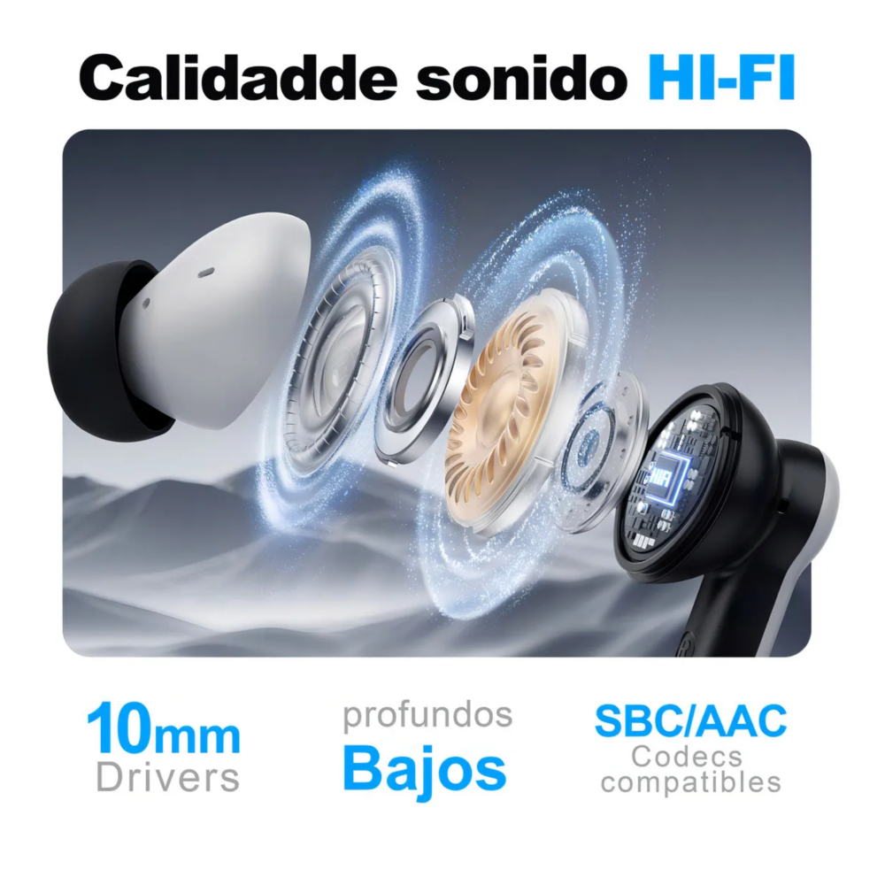 Foto 5 pulgar | Audífonos Bluetooth Gamer Inalámbricos Lab.g  Azul Con Blanco