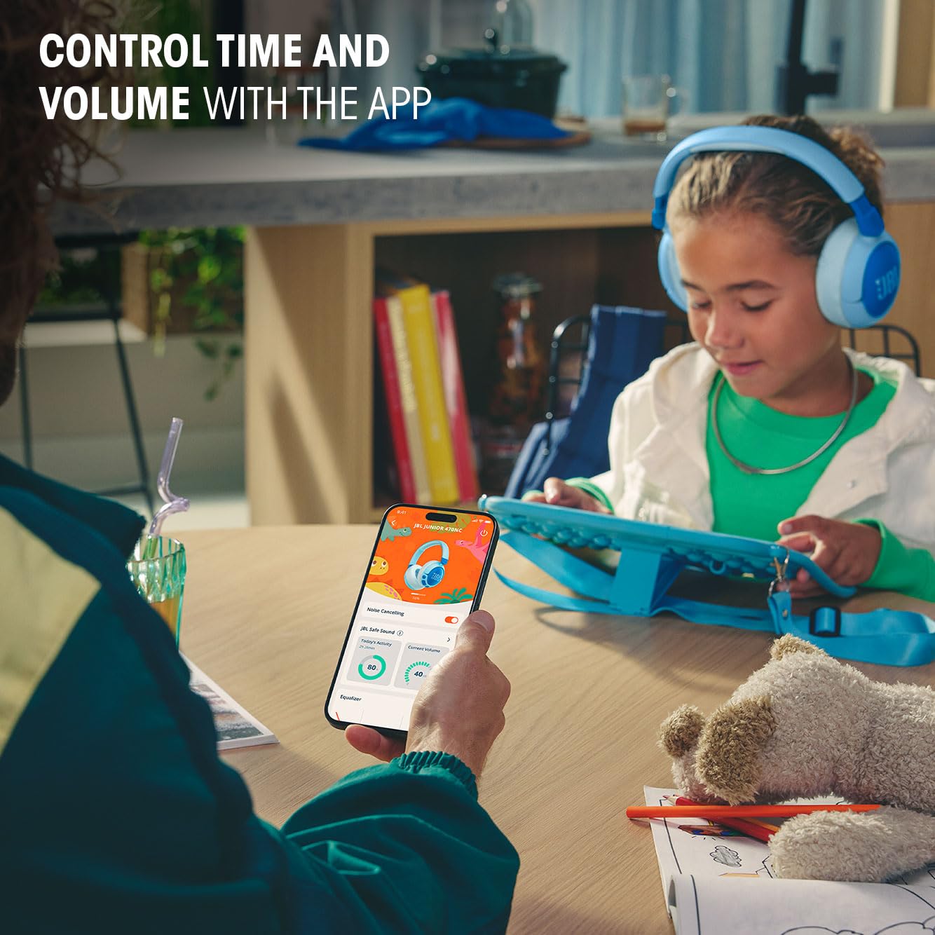 Foto 5 pulgar | Auriculares Supraaurales Inalámbricos Jbl Junior 470nc Para Niños, Color Blanco - Venta Internacional.