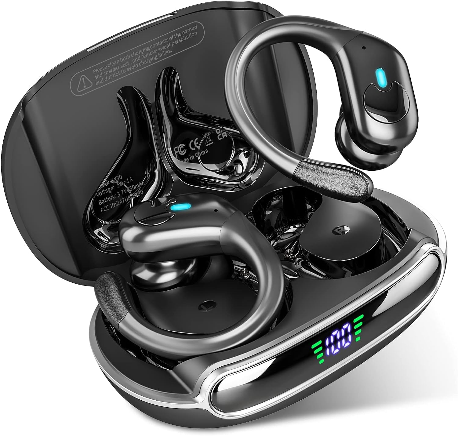 Foto 2 pulgar | Auriculares Inalámbricos Bluetooth 5.3 Hifi Stereo 80h Negros - Venta Internacional.