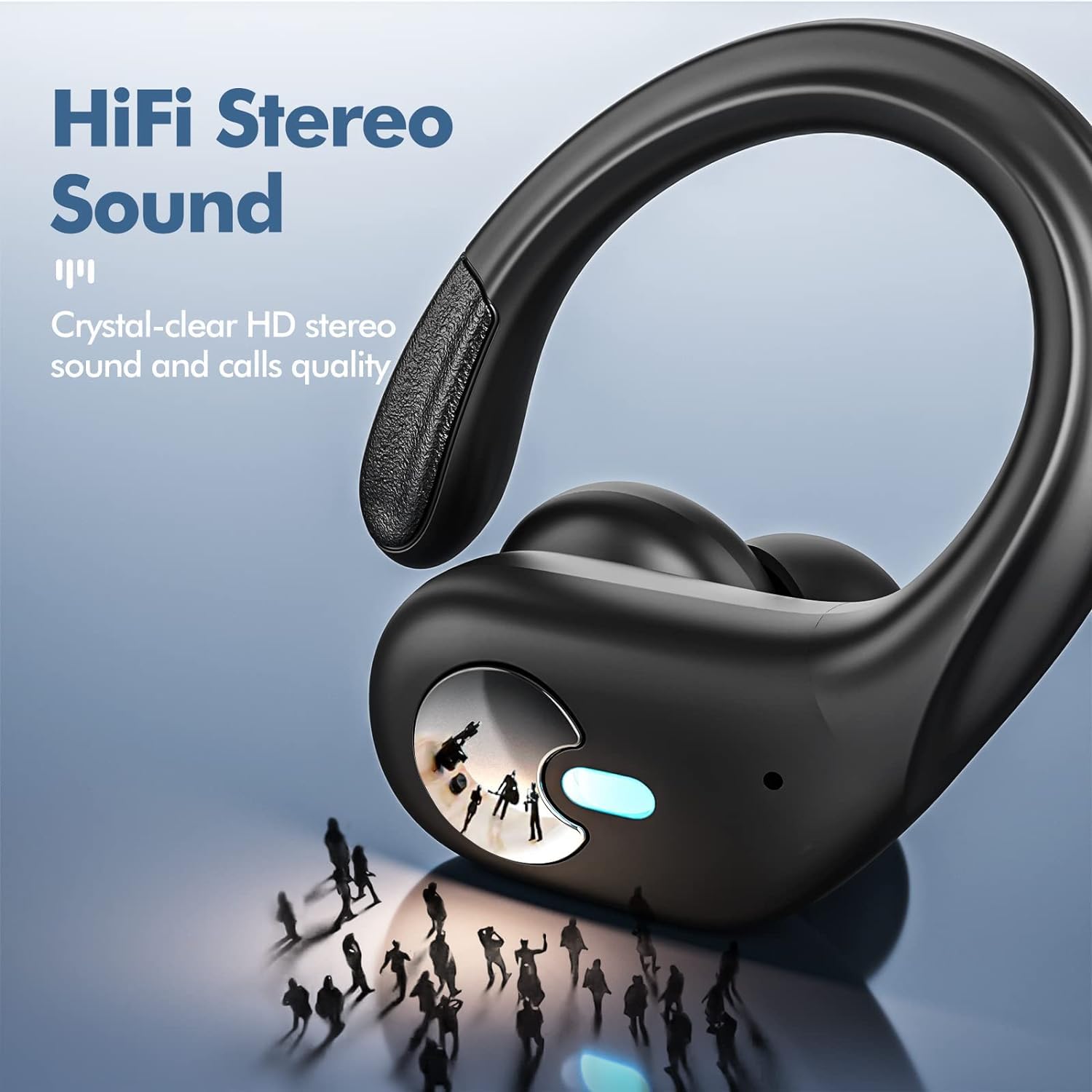 Foto 3 pulgar | Auriculares Inalámbricos Bluetooth 5.3 Hifi Stereo 80h Negros - Venta Internacional.