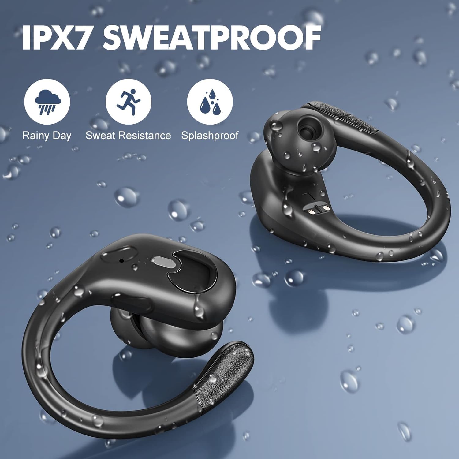Foto 8 pulgar | Auriculares Inalámbricos Bluetooth 5.3 Hifi Stereo 80h Negros - Venta Internacional.