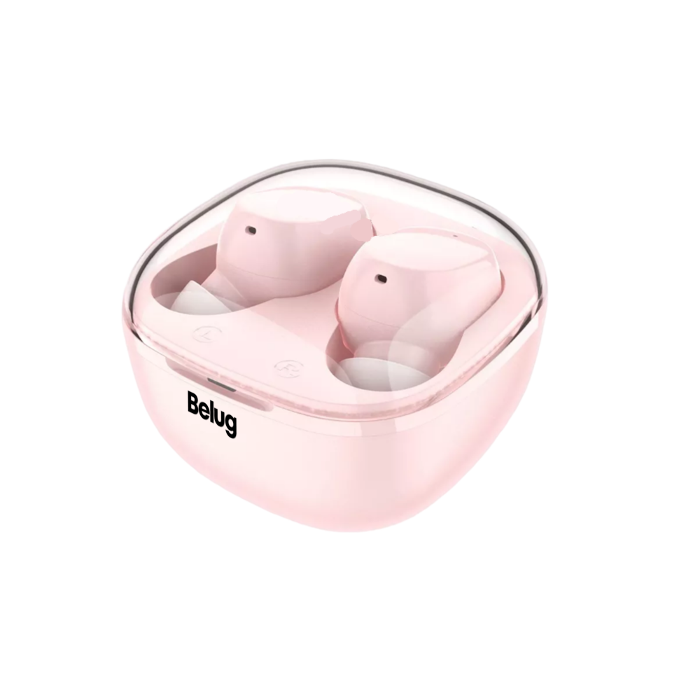 Audífonos Inalámbricos Belug, Con Bluetooth Bt5.3 Rosa