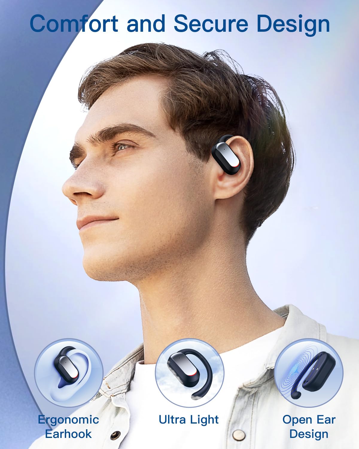 Foto 6 pulgar | Auriculares Abiertos Tagry S64 Bluetooth 5.4 48 Horas De Reproducción - Venta Internacional.
