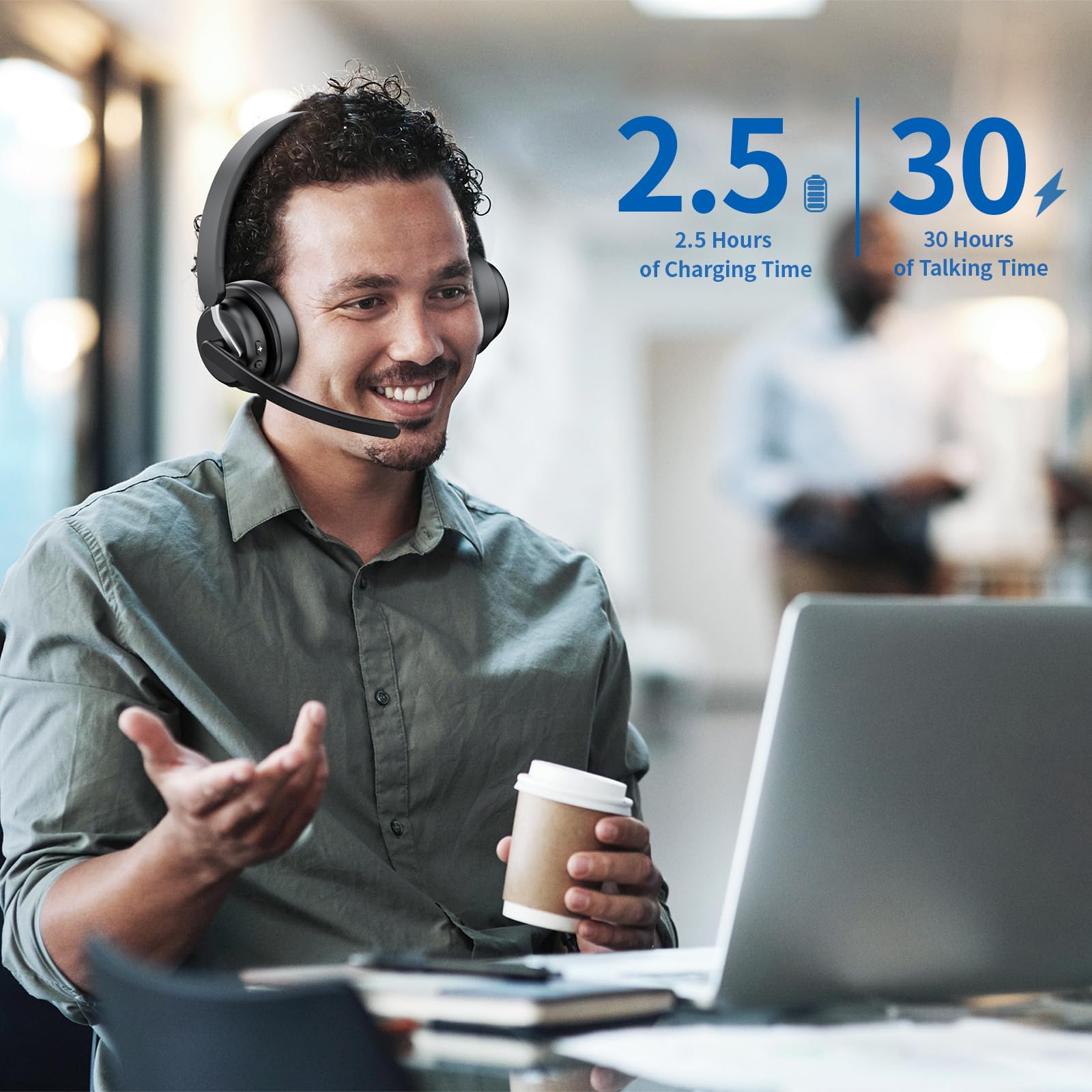 Foto 4 pulgar | Auriculares Inalámbricos Awatrue Con Micrófono Bluetooth 5.3 Ai Noise Cancel - Venta Internacional.