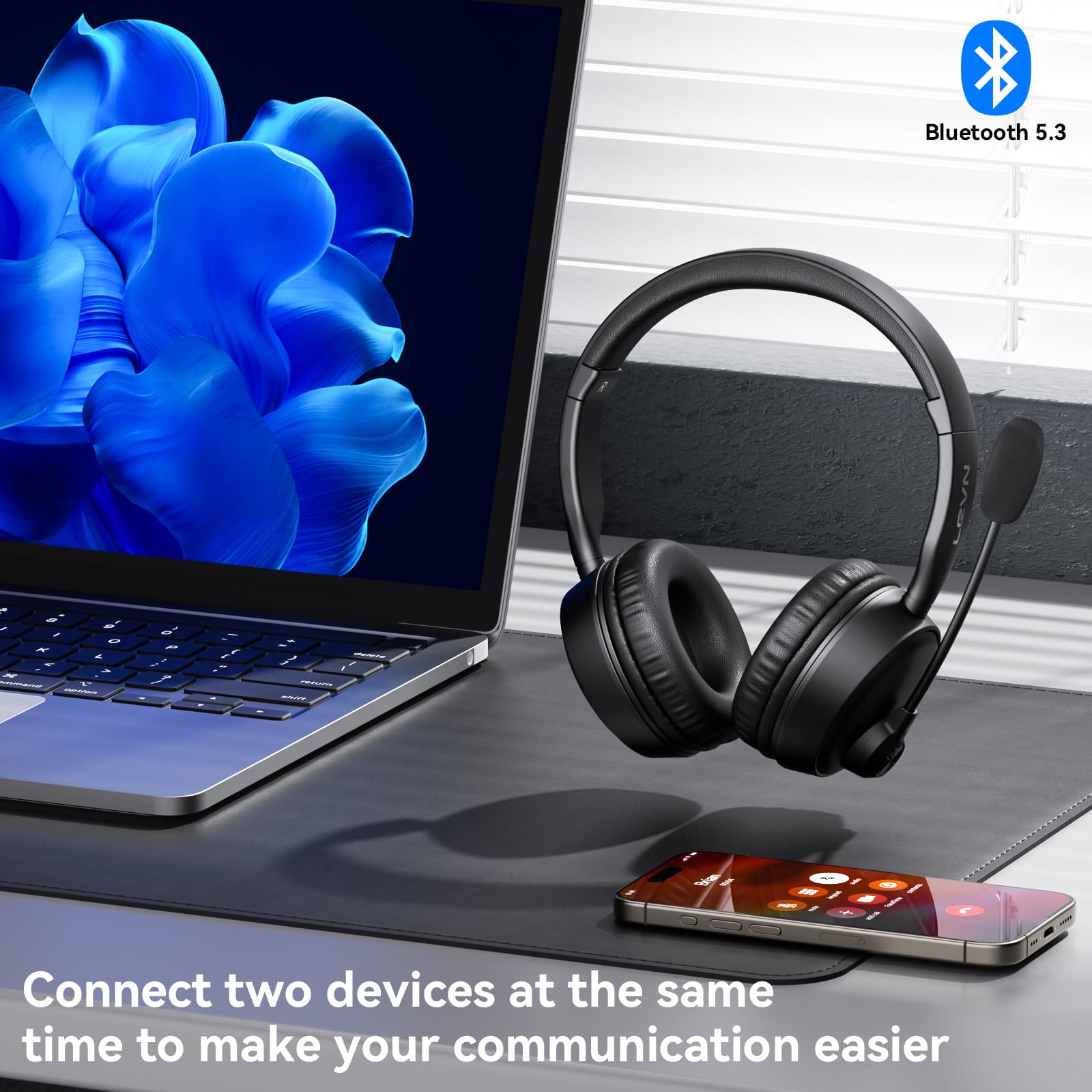 Foto 5 pulgar | Auriculares Bluetooth Levn Auriculares Bluetooth Con Micrófono 60 Horas - Venta Internacional.