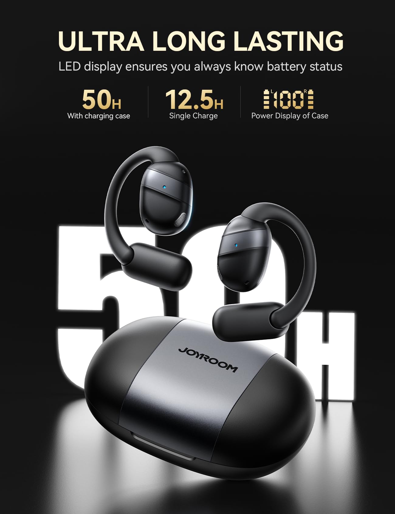 Foto 4 pulgar | Auriculares Abiertos Joyroom 5.4 Bluetooth Con 50 Horas De Reproducción - Venta Internacional.