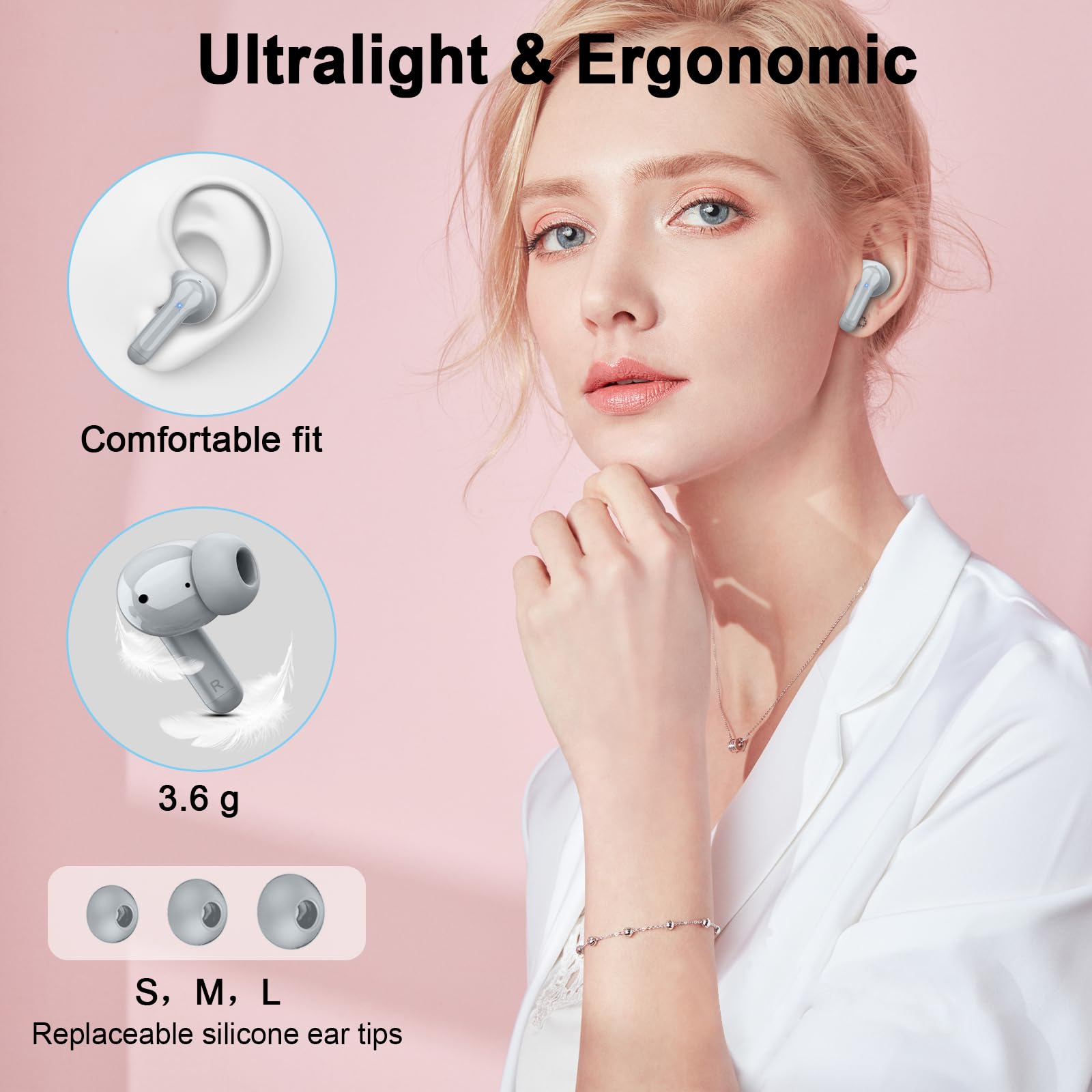 Foto 7 pulgar | Auriculares Inalámbricos Rinsmola G21pro Bluetooth 5.4 Hi-fi Stereo - Venta Internacional.