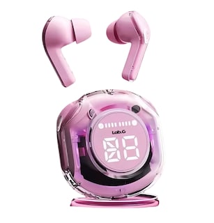 Foto 1 | Audifonos Inalámbricos Pantalla Digital Reducción Ruido Ipx4 Rosa