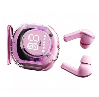 Foto 2 | Audifonos Inalámbricos Pantalla Digital Reducción Ruido Ipx4 Rosa