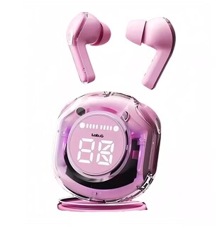 Foto 3 | Audifonos Inalámbricos Pantalla Digital Reducción Ruido Ipx4 Rosa