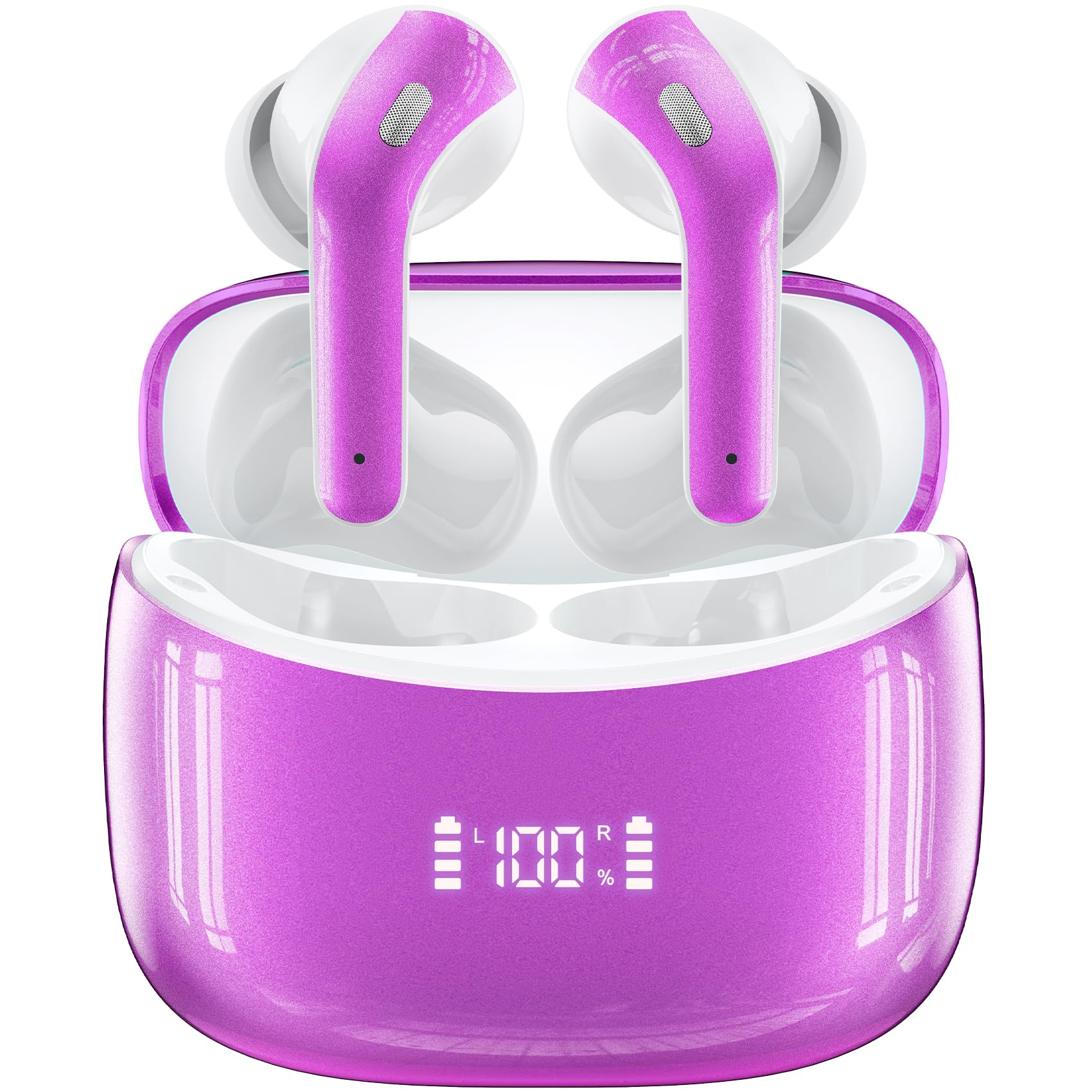 Foto 2 pulgar | Auriculares Inalámbricos Zingbird X15 Bluetooth 5.4 60h Playtime Purple - Venta Internacional.