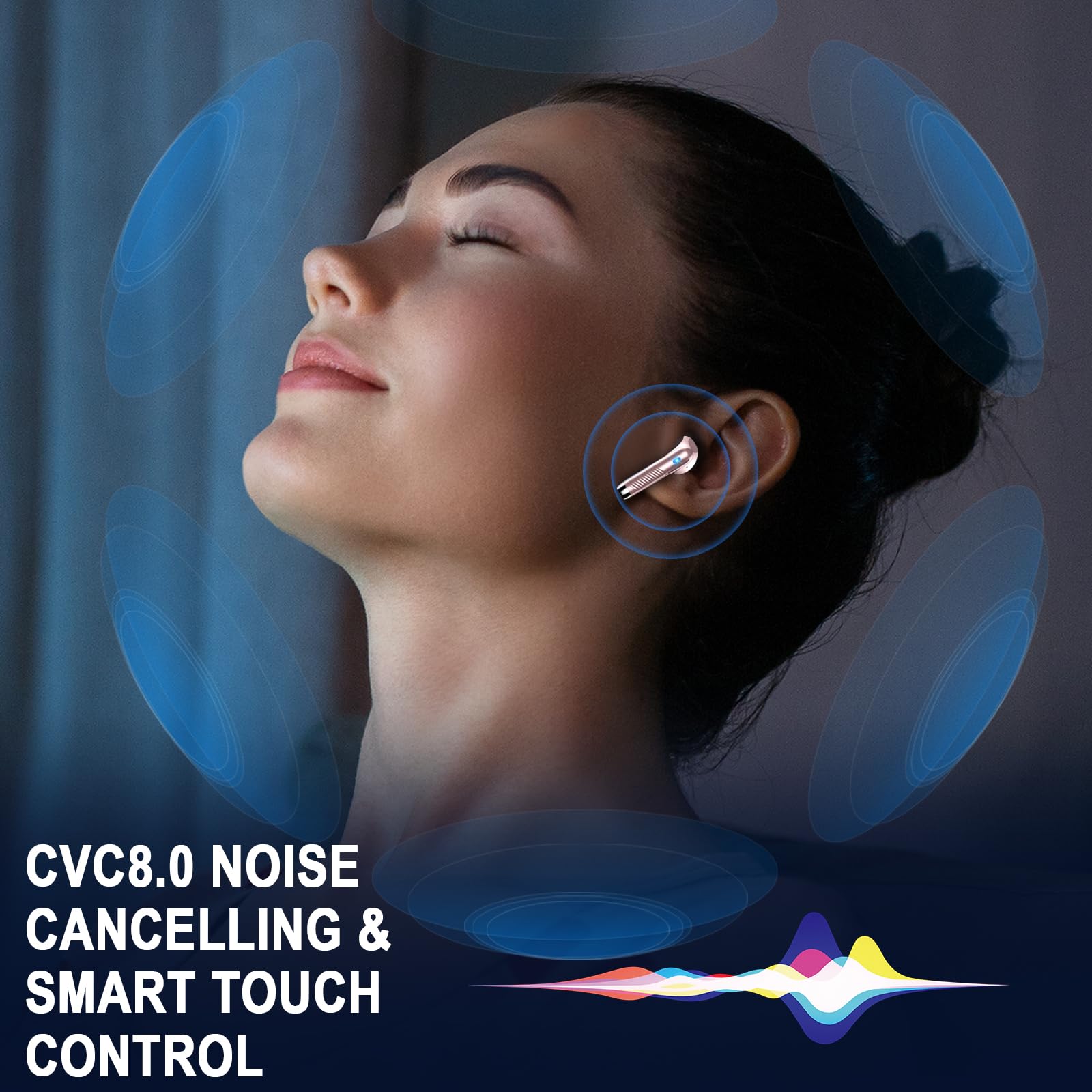 Foto 5 pulgar | Auriculares Inalámbricos Jxrev Bluetooth 5.4 Hifi Stereo Con 4 Micrófonos Ip7 - Venta Internacional.