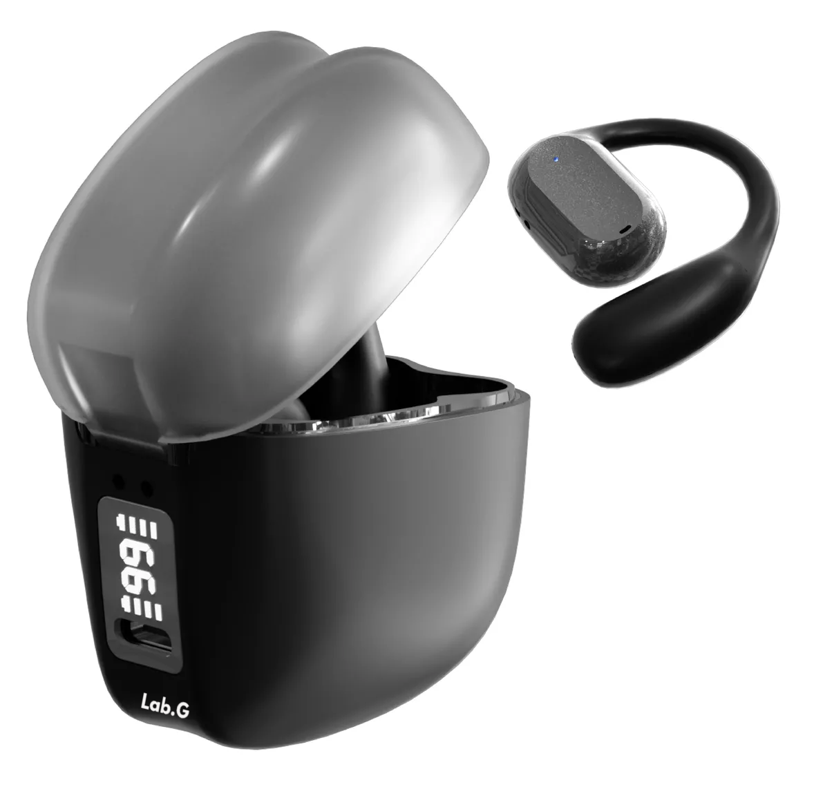 Foto 3 pulgar | Auriculares Con Bluetooth Inalámbricos Led Negro
