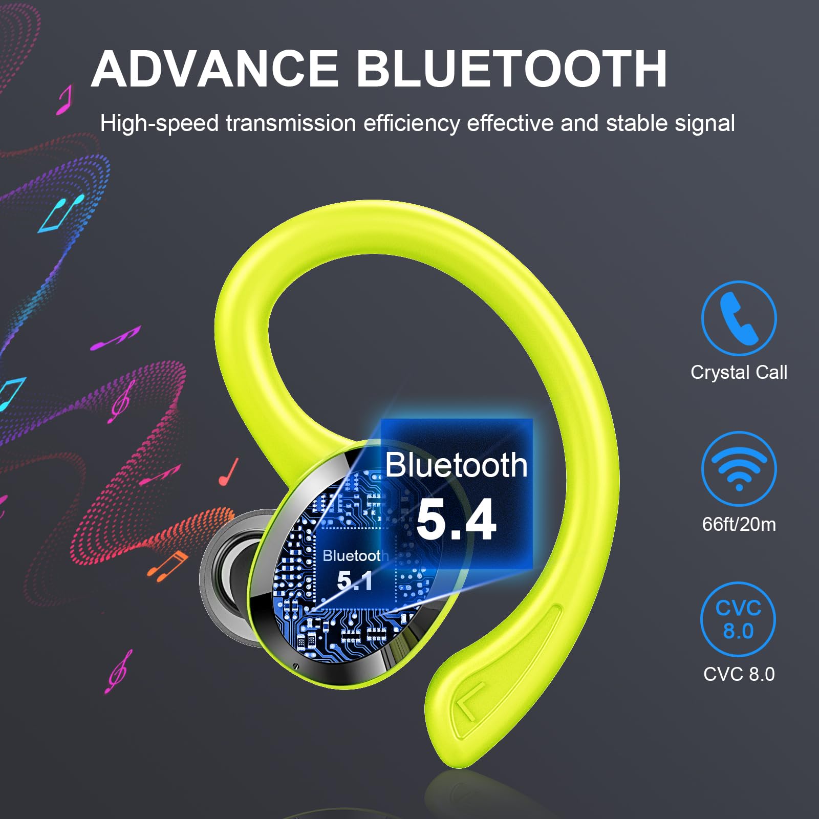 Foto 3 pulgar | Auricular Inalámbrico Ltinist Bluetooth 5.4 Ip7 A Prueba De Agua Verde - Venta Internacional.
