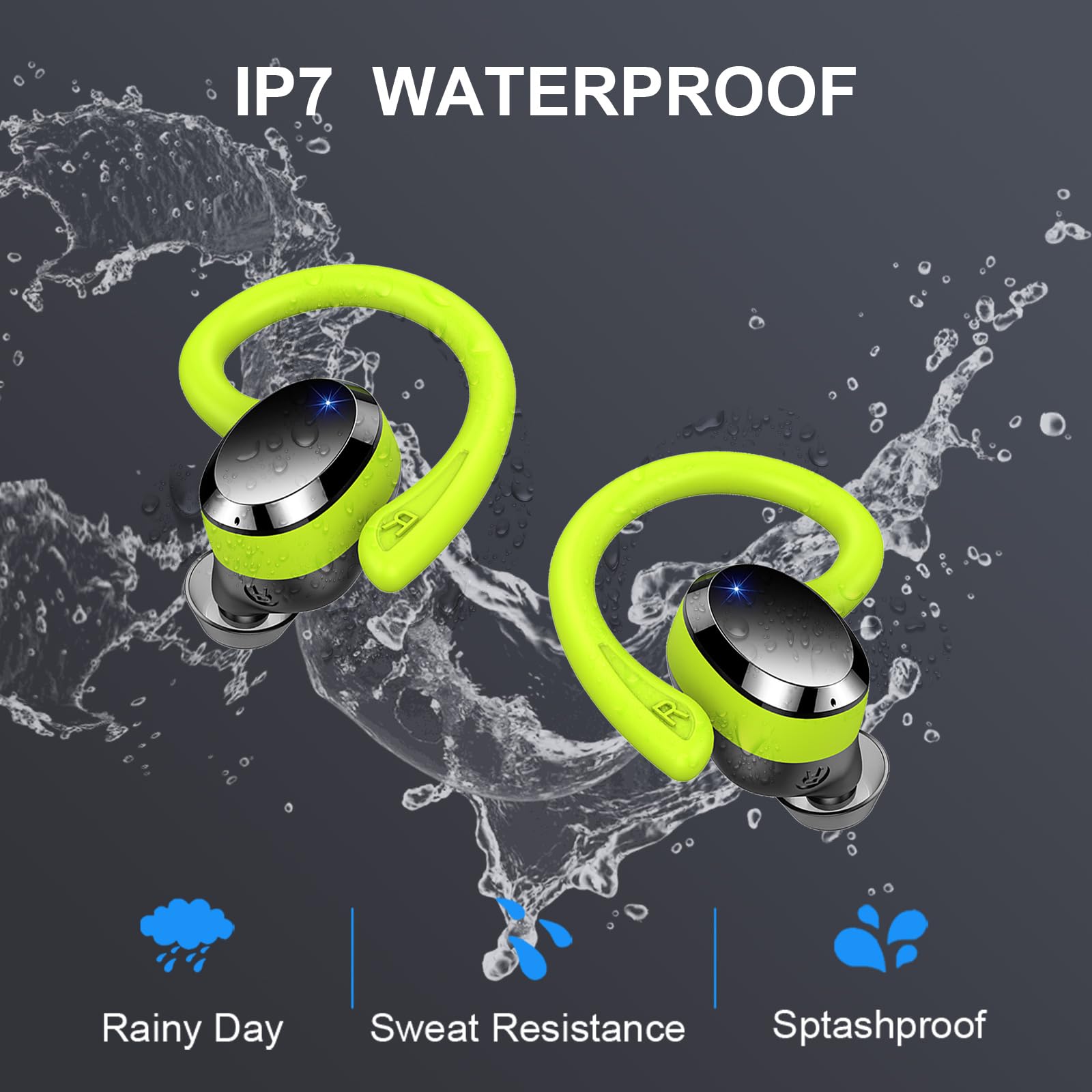 Foto 7 pulgar | Auricular Inalámbrico Ltinist Bluetooth 5.4 Ip7 A Prueba De Agua Verde - Venta Internacional.