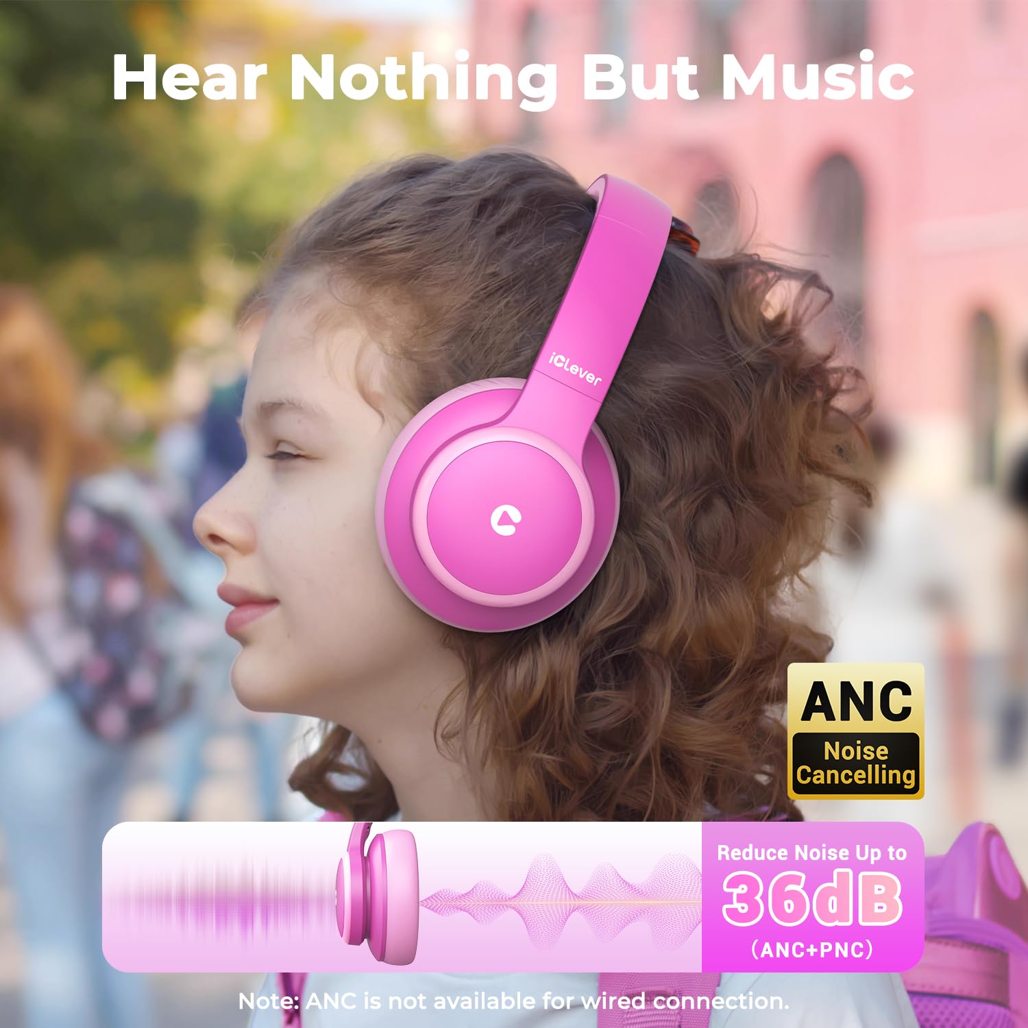 Foto 3 pulgar | Auriculares Inalámbricos Con Cancelación De Ruido Iclever Bth26 Para Niños - Venta Internacional.