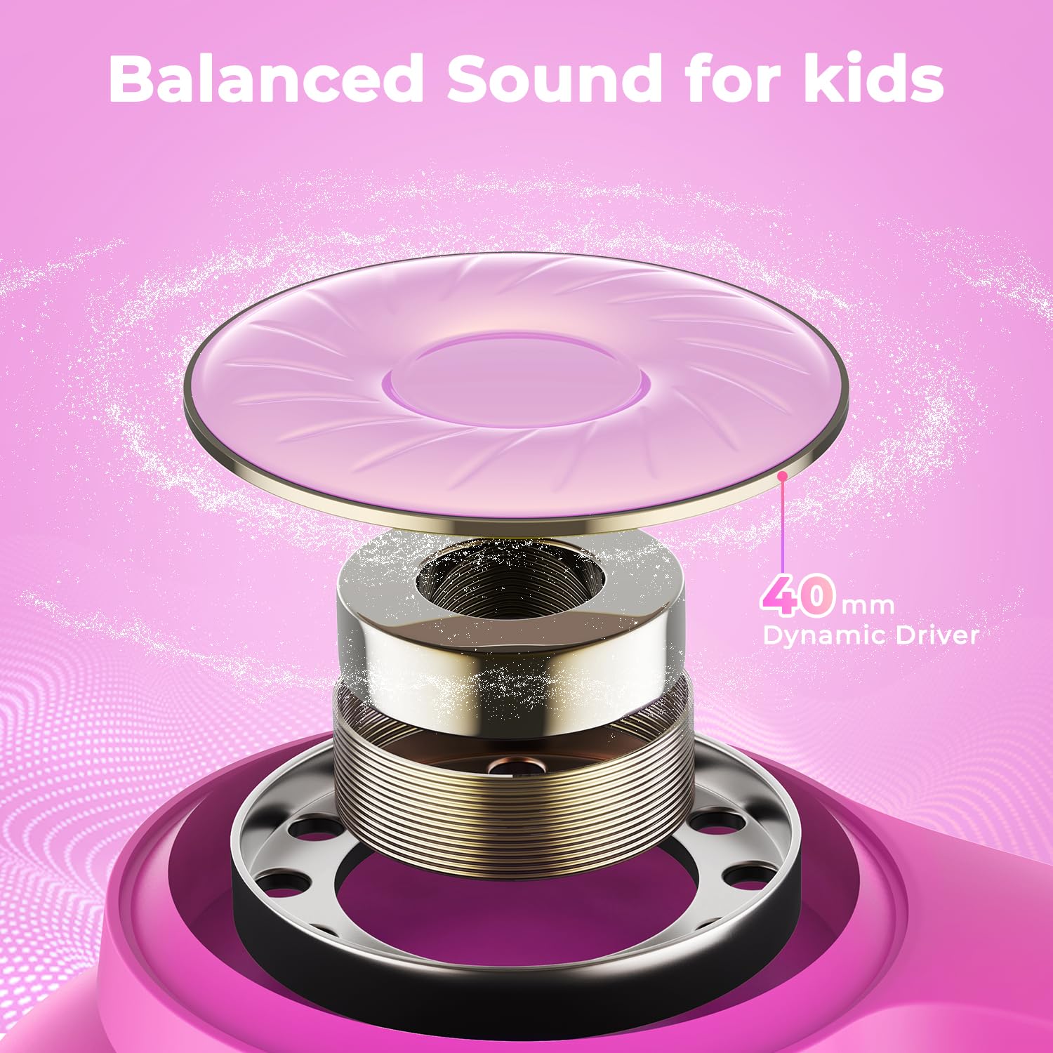 Foto 5 | Auriculares Inalámbricos Con Cancelación De Ruido Iclever Bth26 Para Niños - Venta Internacional.