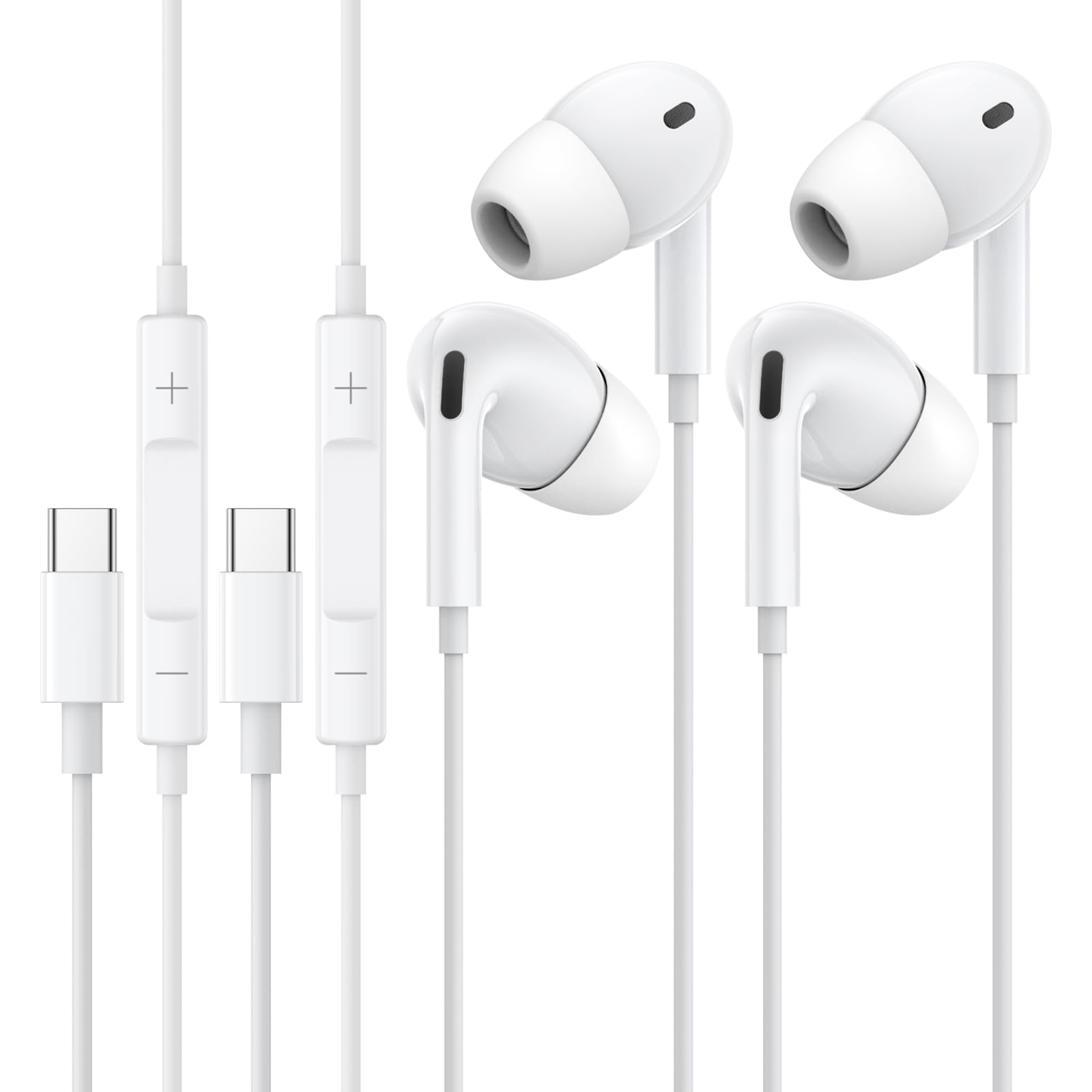 Foto 2 pulgar | Auriculares Usb C Ohuhu Para Iphone 15/16 Con Micrófono Y Control De Volumen - Venta Internacional.