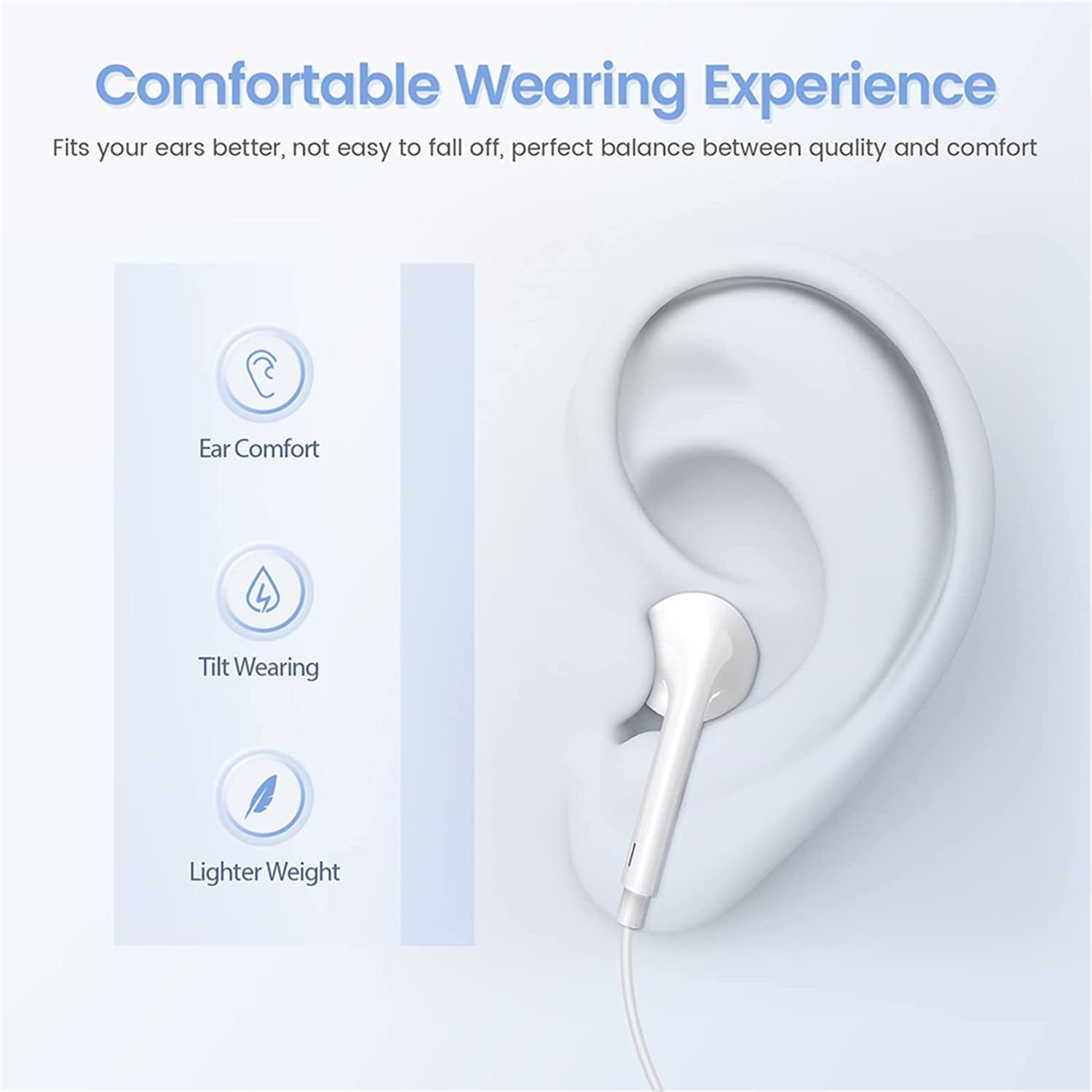 Foto 6 pulgar | Auriculares Con Cable Zetuti Para Iphone Con Micrófono Y Control De Volumen X2 - Venta Internacional.