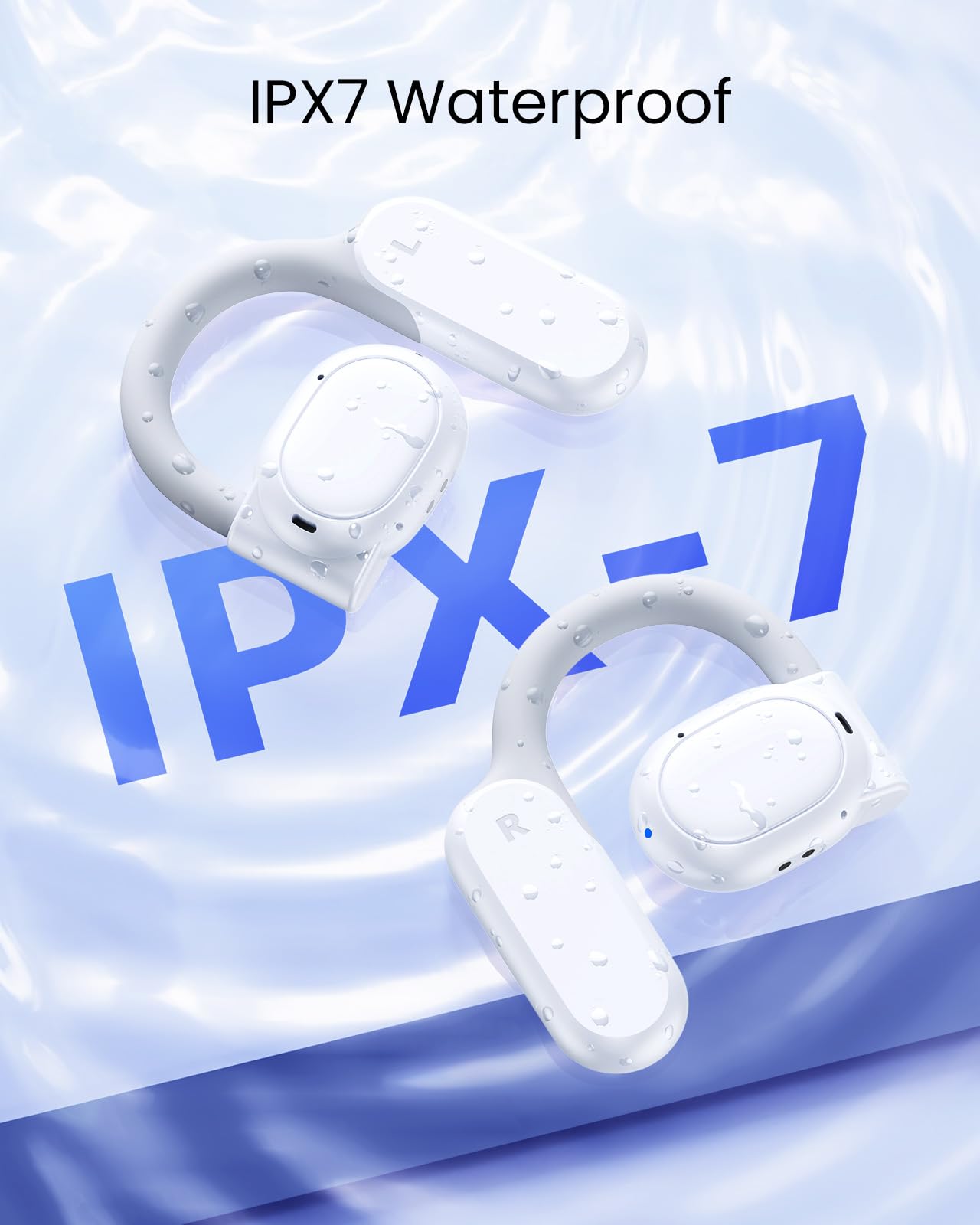 Foto 6 pulgar | Auriculares Abiertos Tagry K08 Bluetooth 5.3 80 Horas Blancos - Venta Internacional.