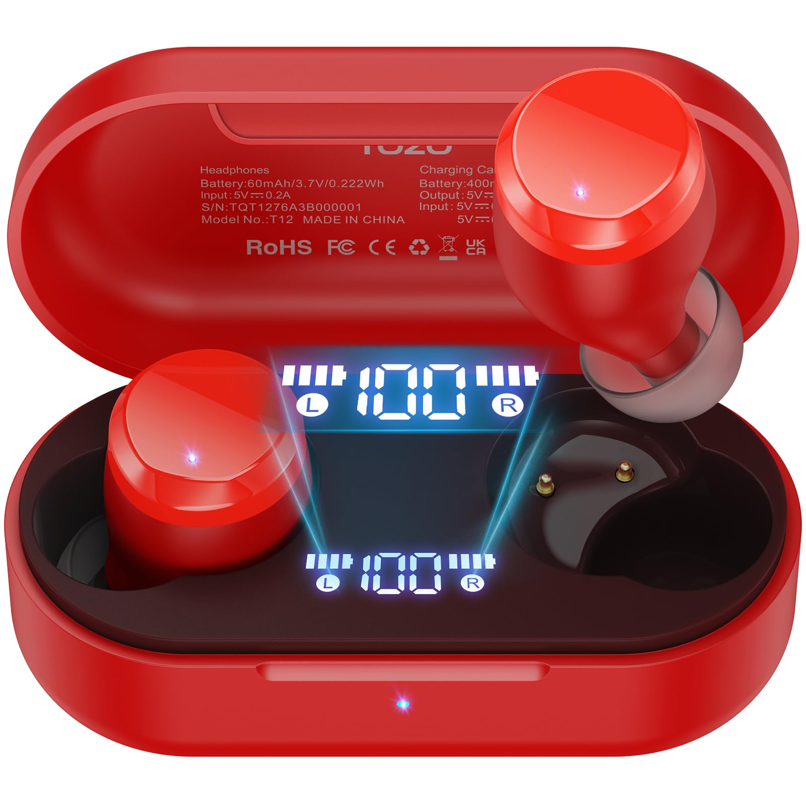 Auriculares Inalámbricos Tozo T12 Compact Ergonomic Bluetooth 5.3 - Venta Internacional.