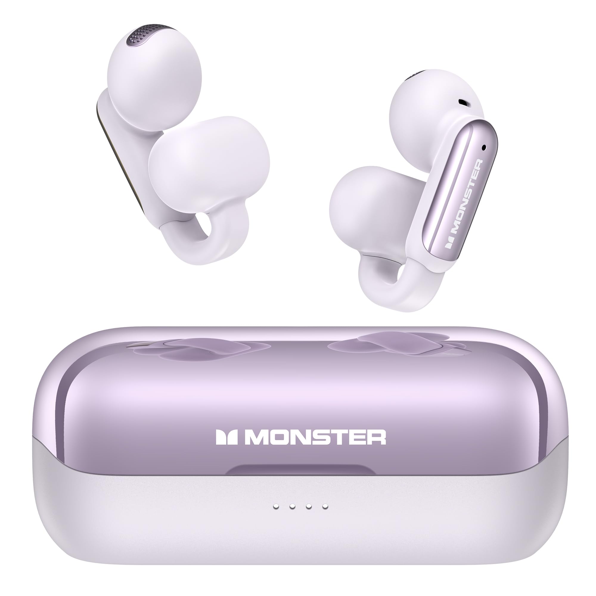 Auriculares Inalámbricos Monster Open Ac601 Bluetooth 5.4 Ipx5 Púrpura - Venta Internacional.